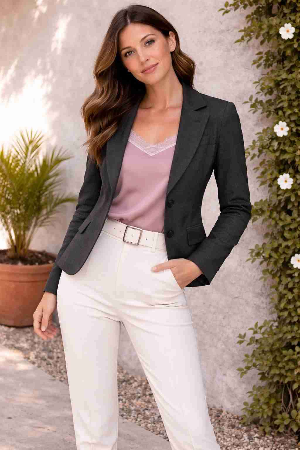 Blazer Gris elegante - 1