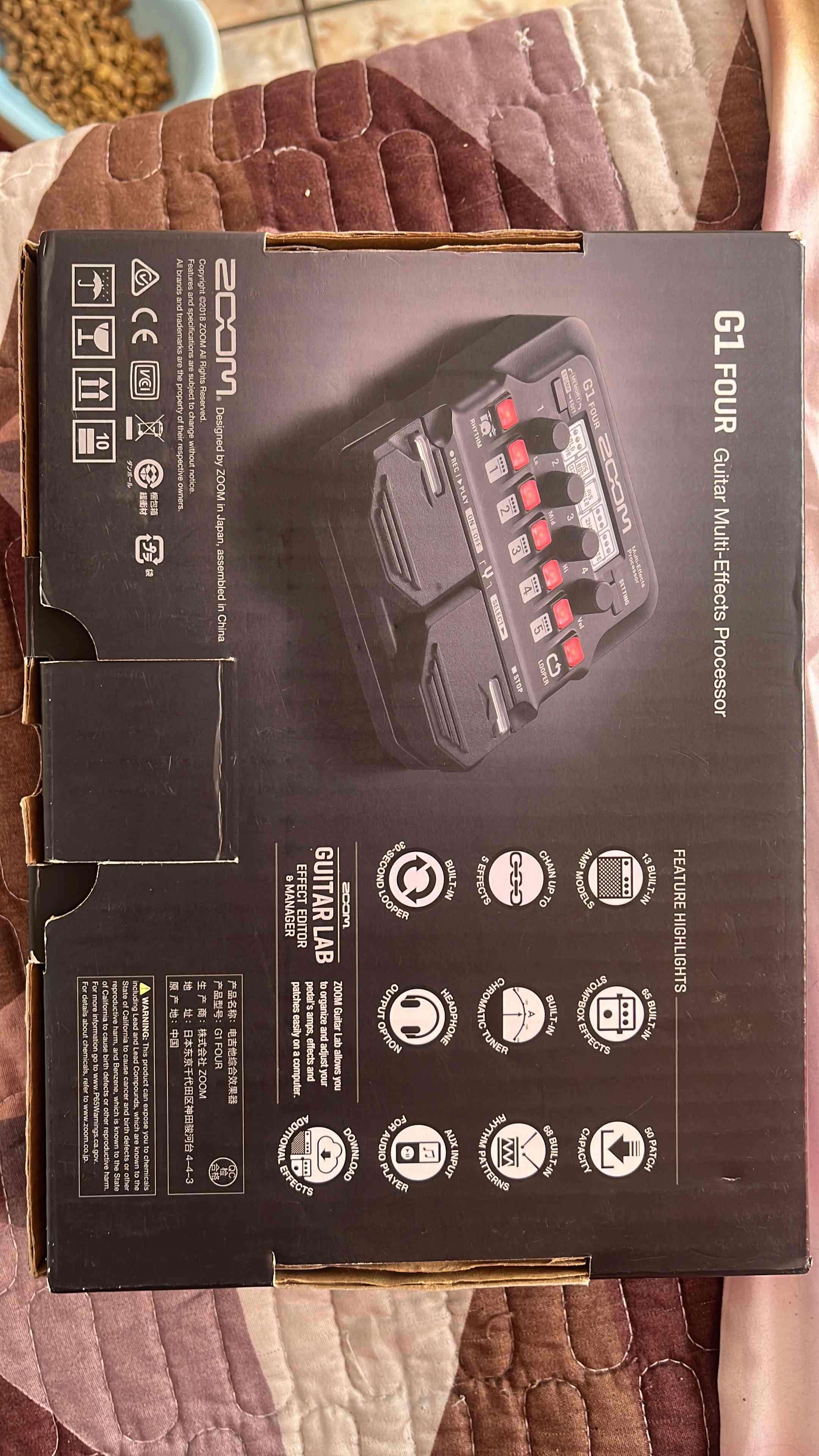 Pedal de guitarras multiefectos marca Zoom G1 Four - 3