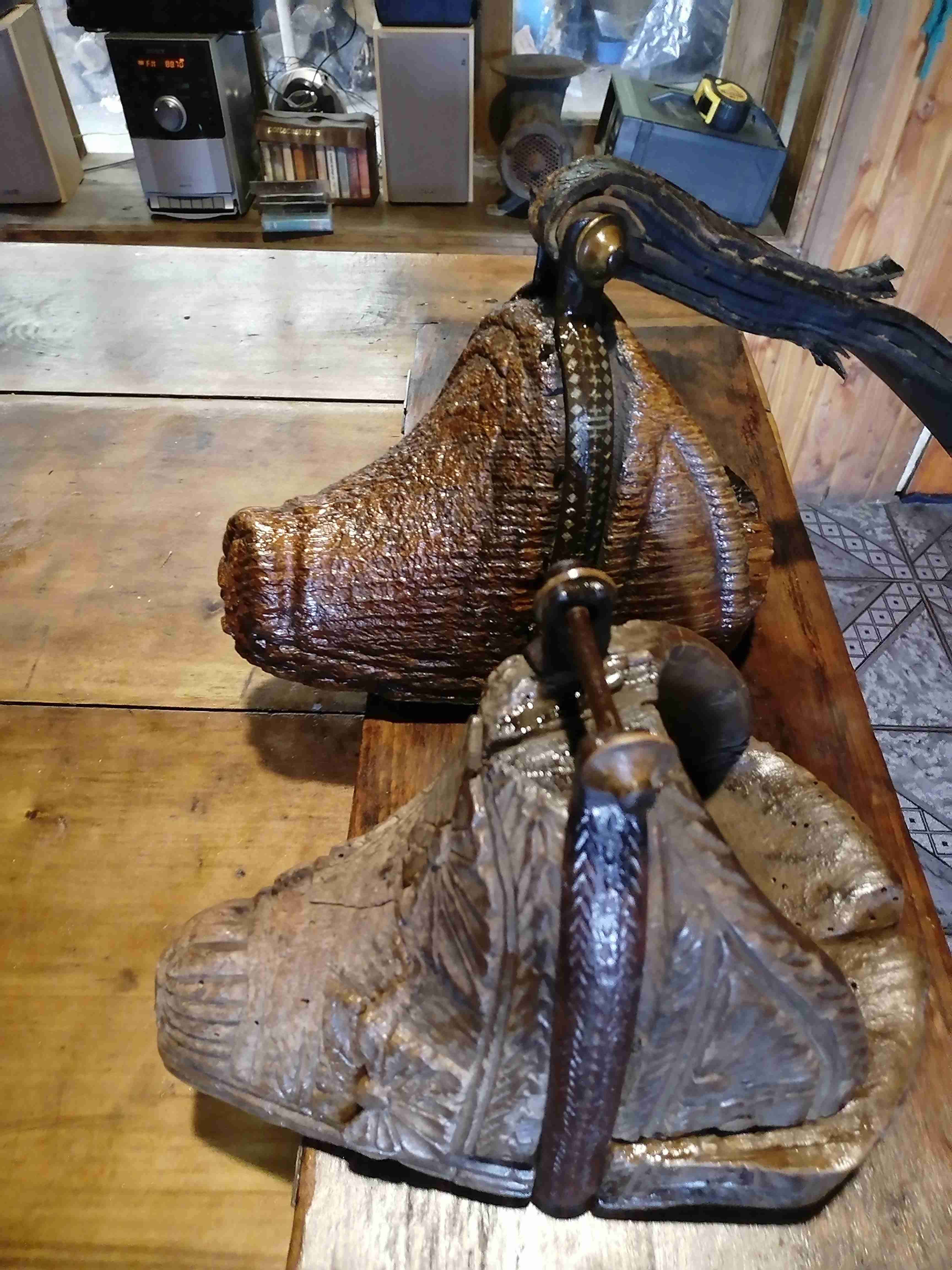 Estribos de madera tallada - miniatura 3