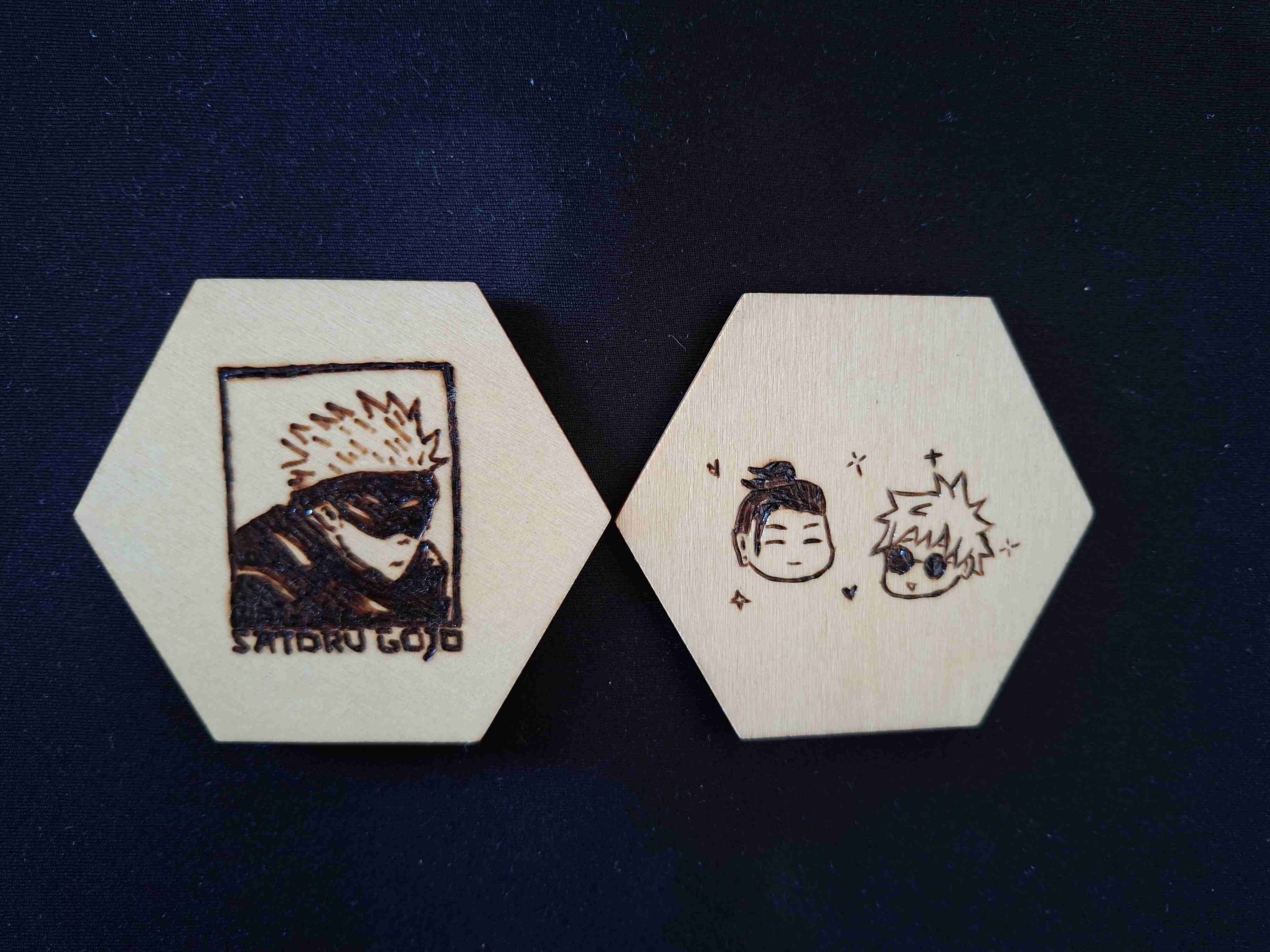 Pack de posavasos artesanales Jujutsu Kaisen - miniatura 1