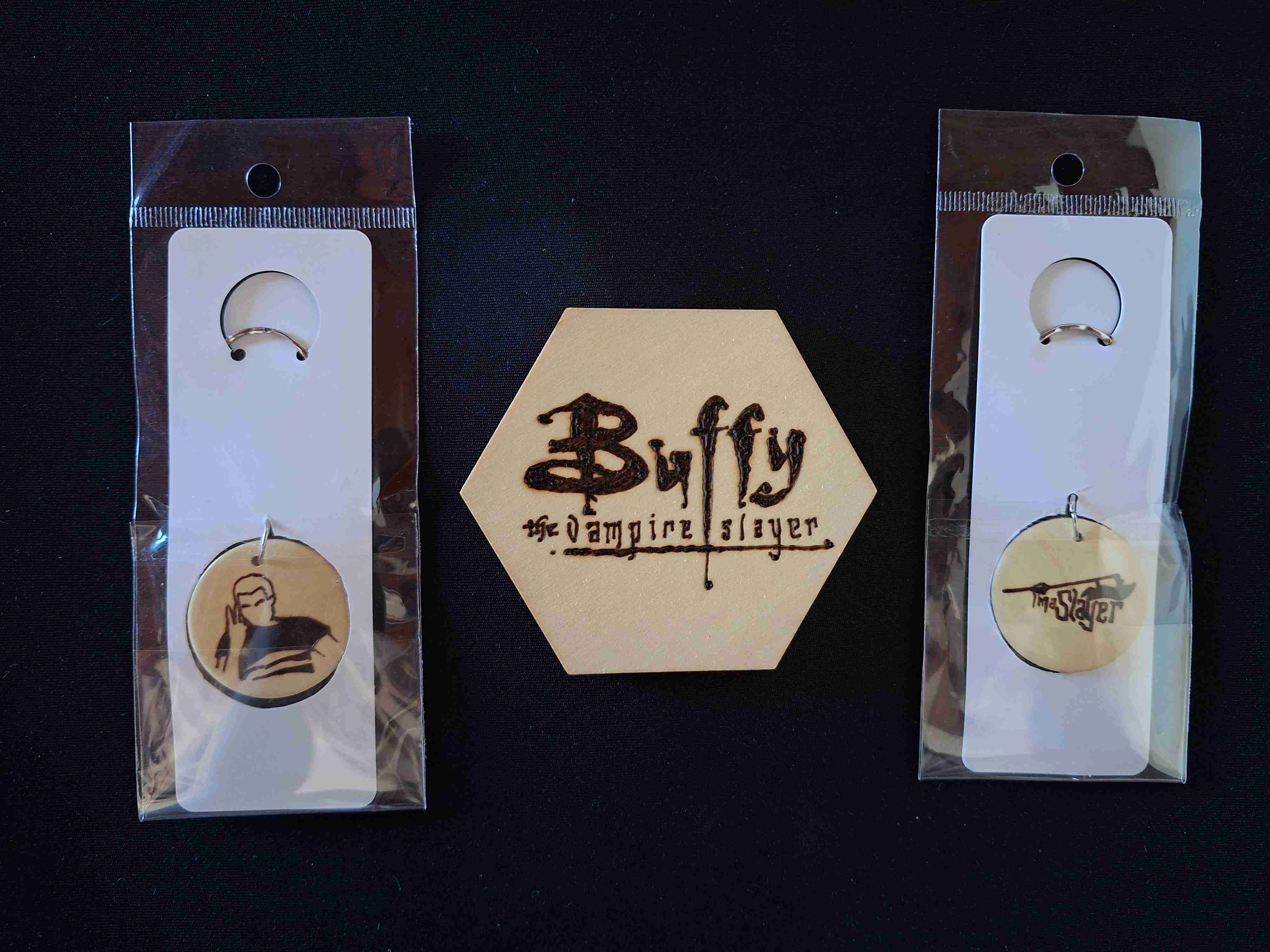 Set de 2 llaveros y un posavasos de Buffy - 2