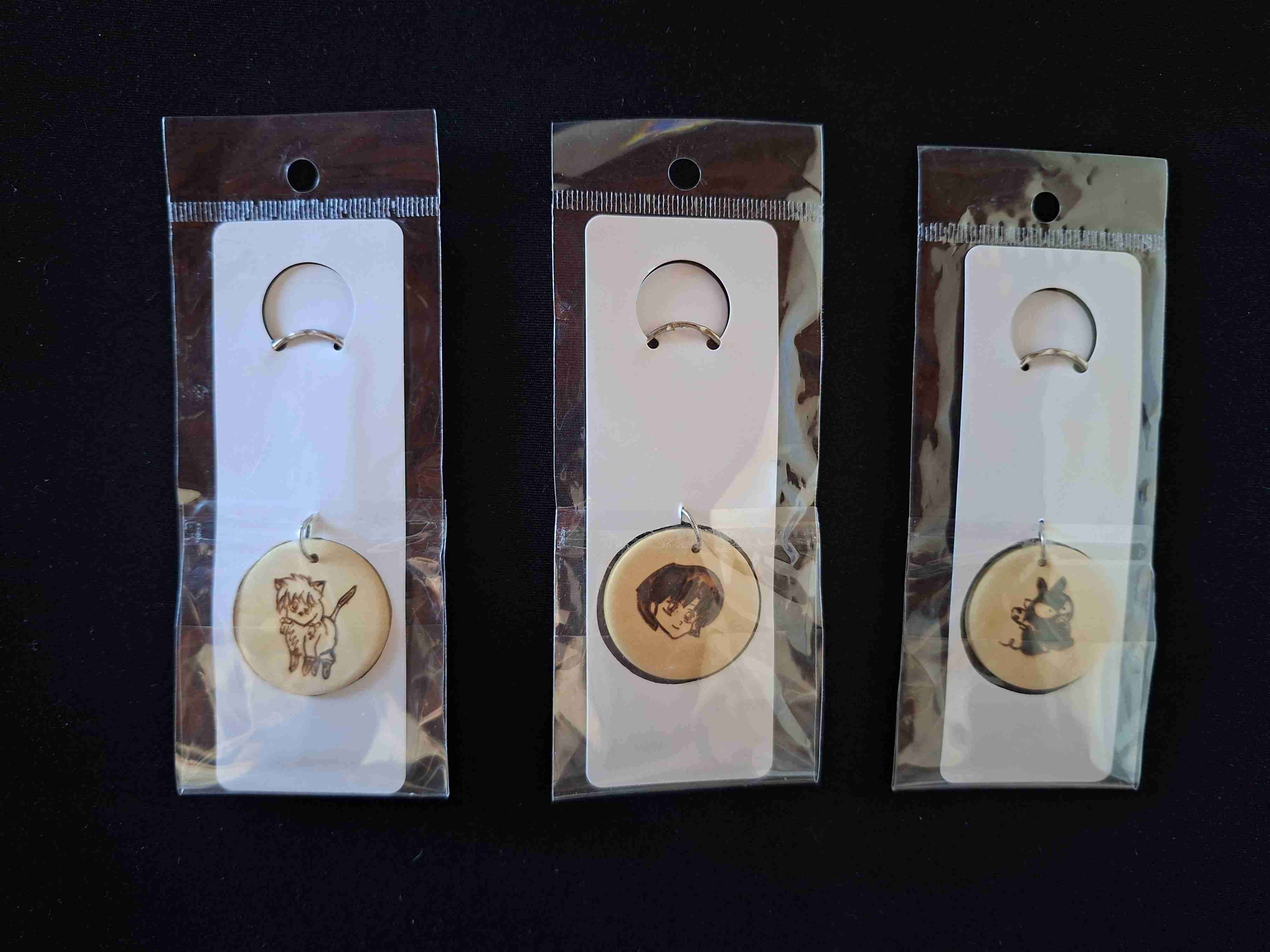 Set de 3 llaveros de personajes de Ranma 1/2 - miniatura 2