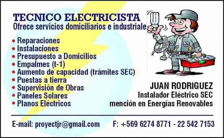 Servicio técnico electricista a domicilio