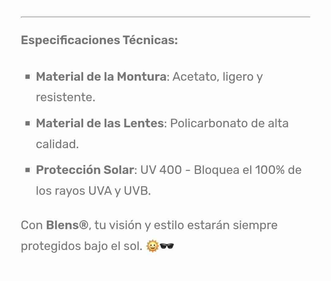 Lentes de sol Monaco BLENS® - 5