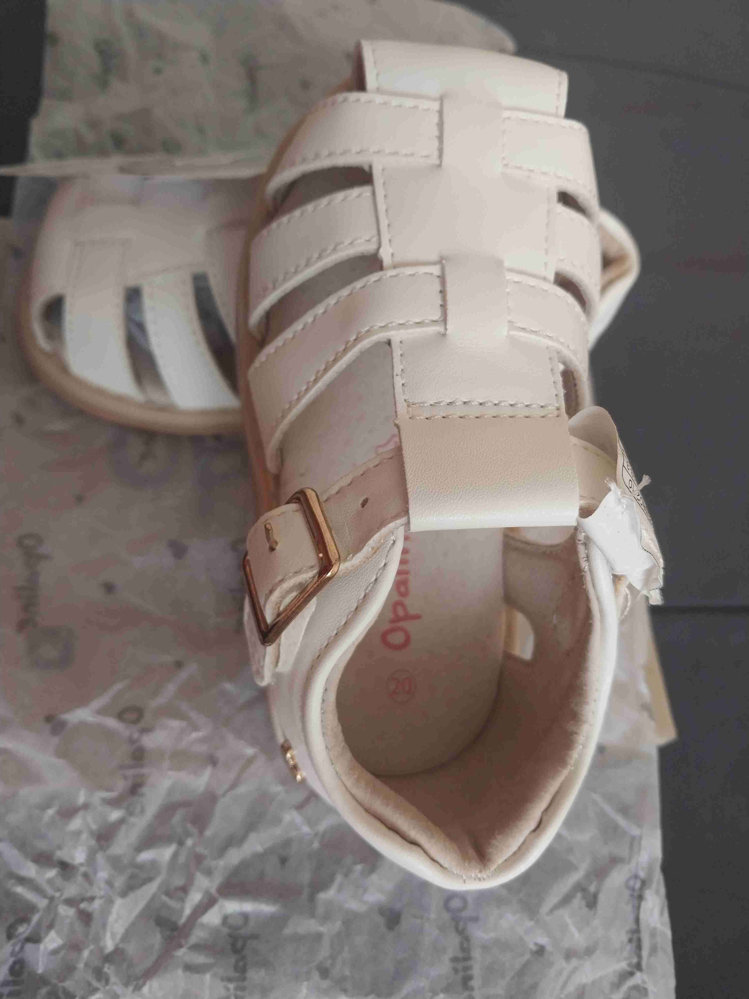 Sandalias blancas para niña Opaline talla 20 - miniatura 1