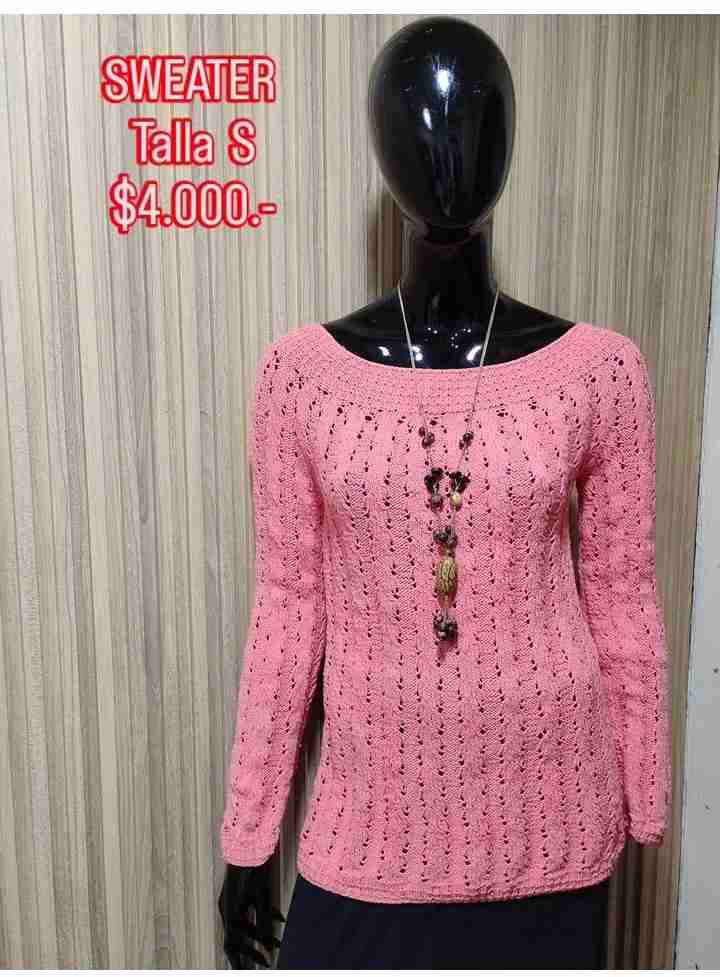 Suéter rosado talla S