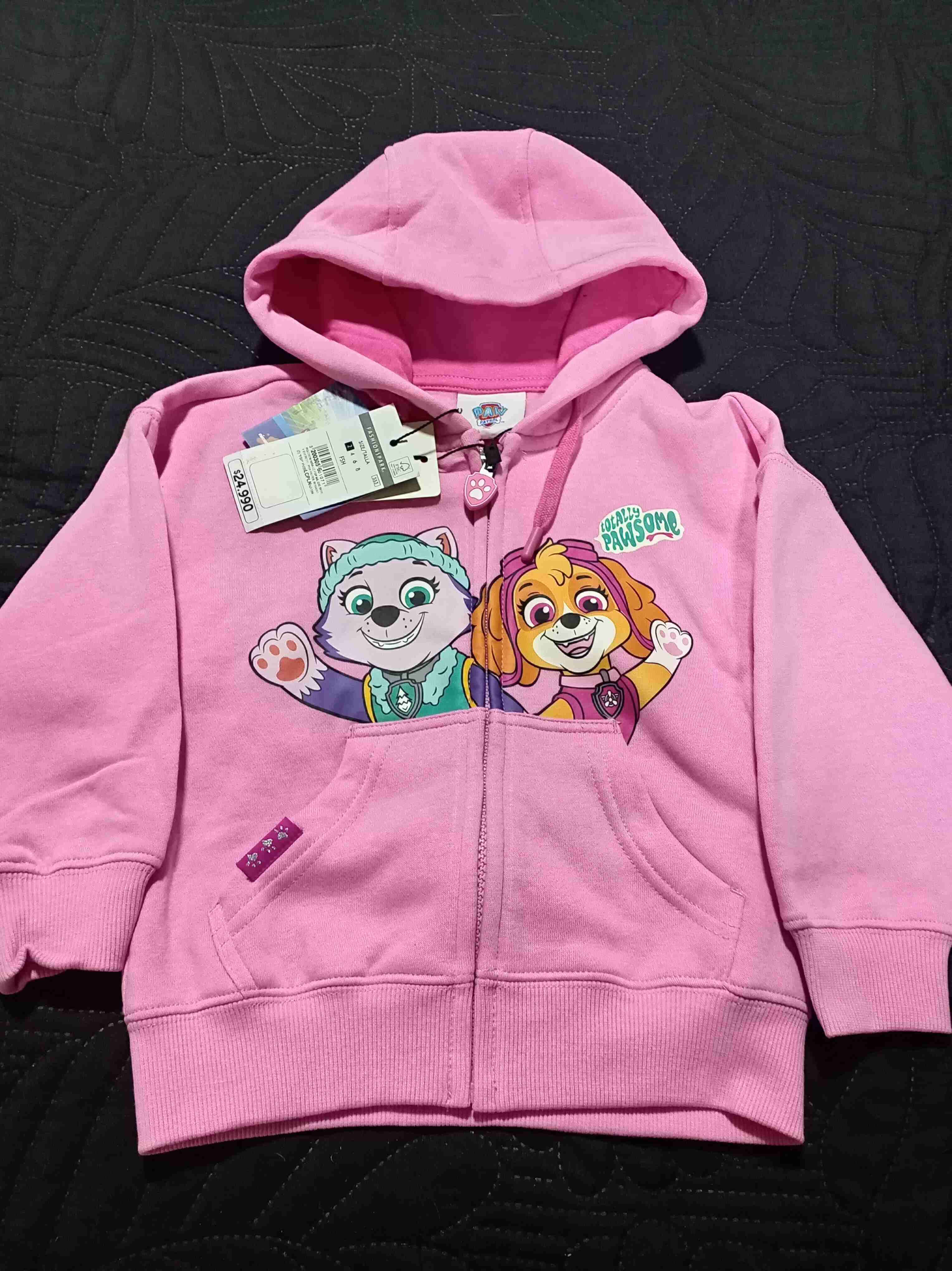 Polerón infantil Paw Patrol rosado