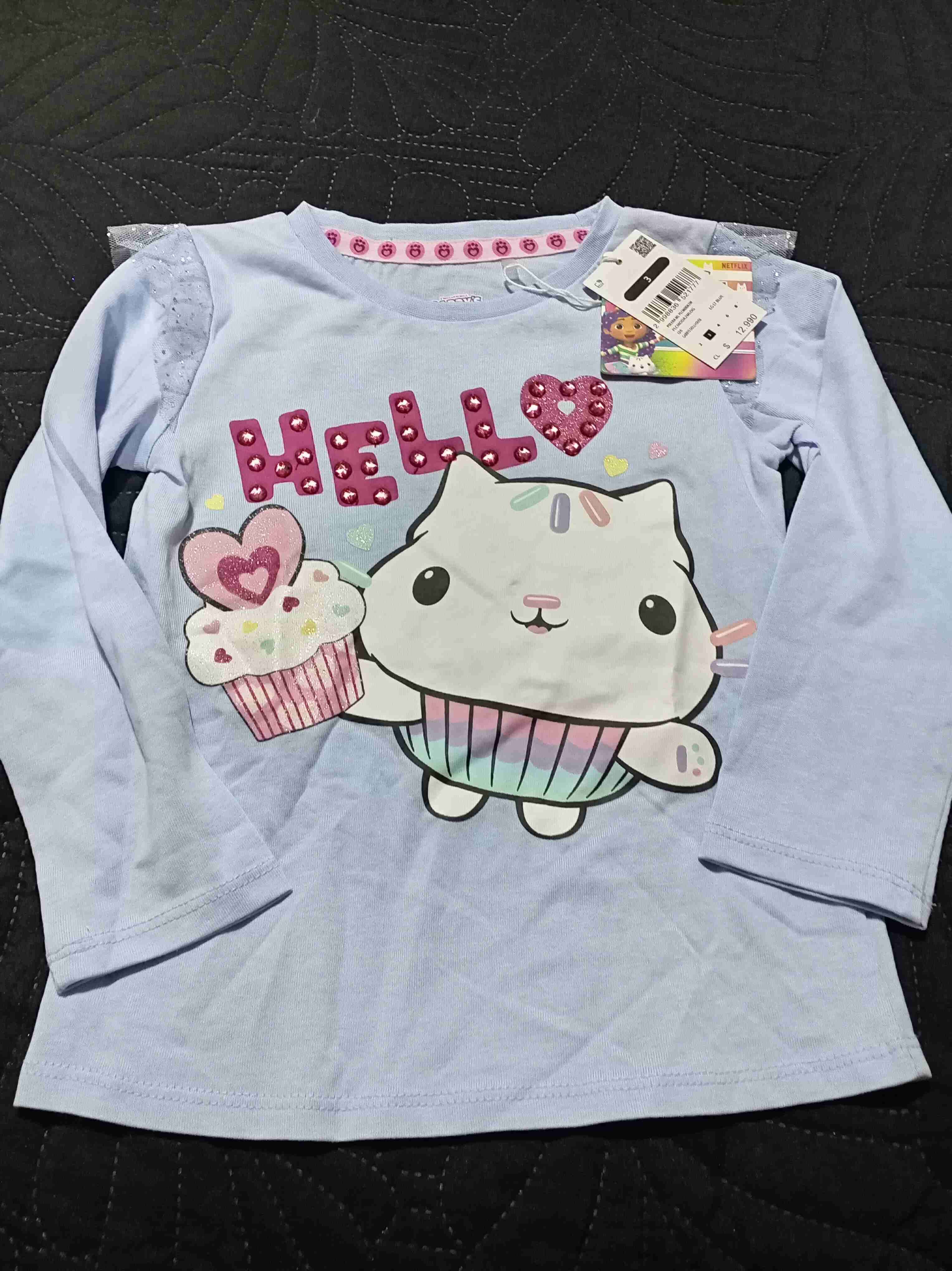 Poleras de niña manga larga talla 3 - miniatura 1