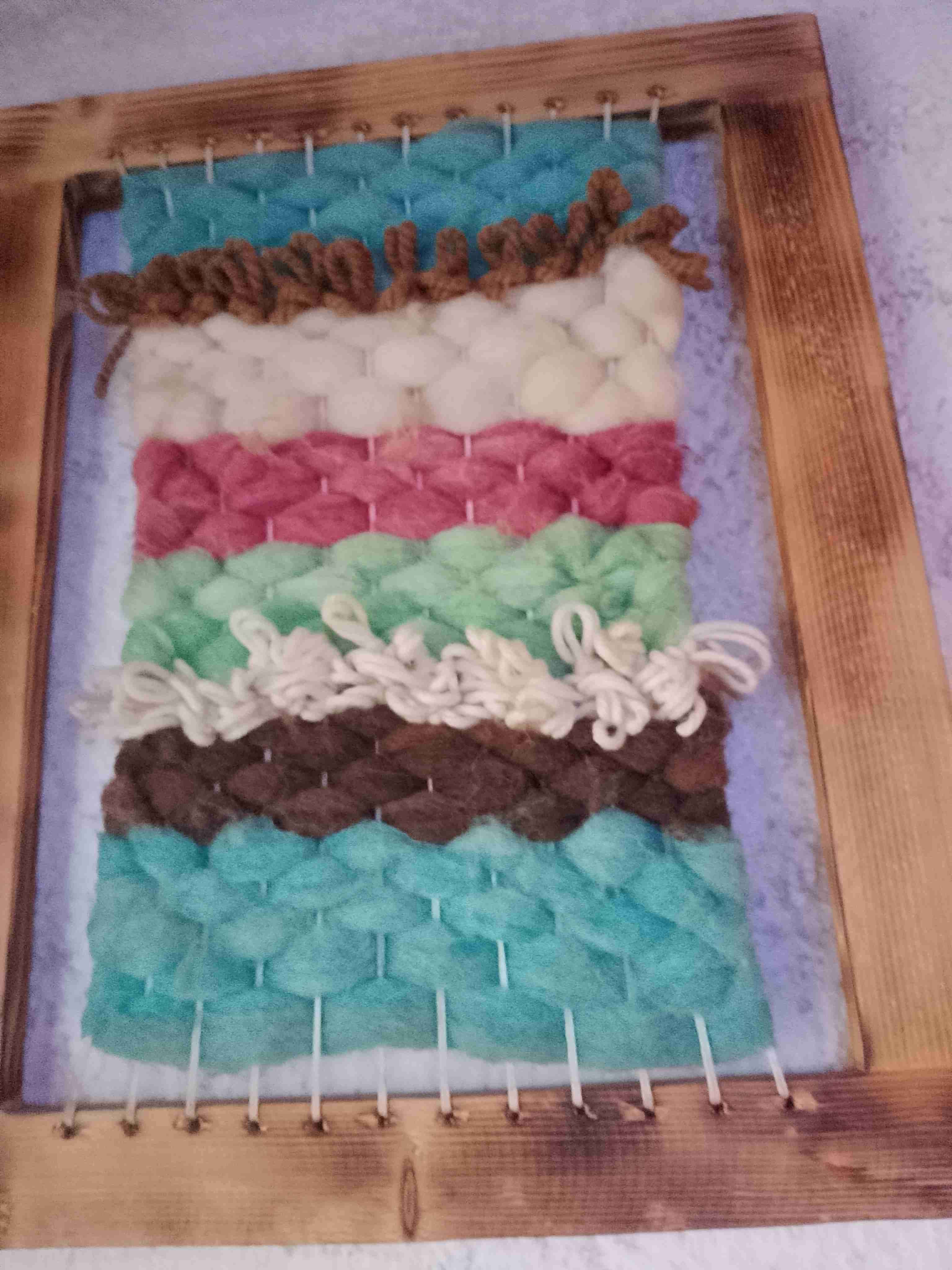 Tapiz decorativo tejido a mano - miniatura 1