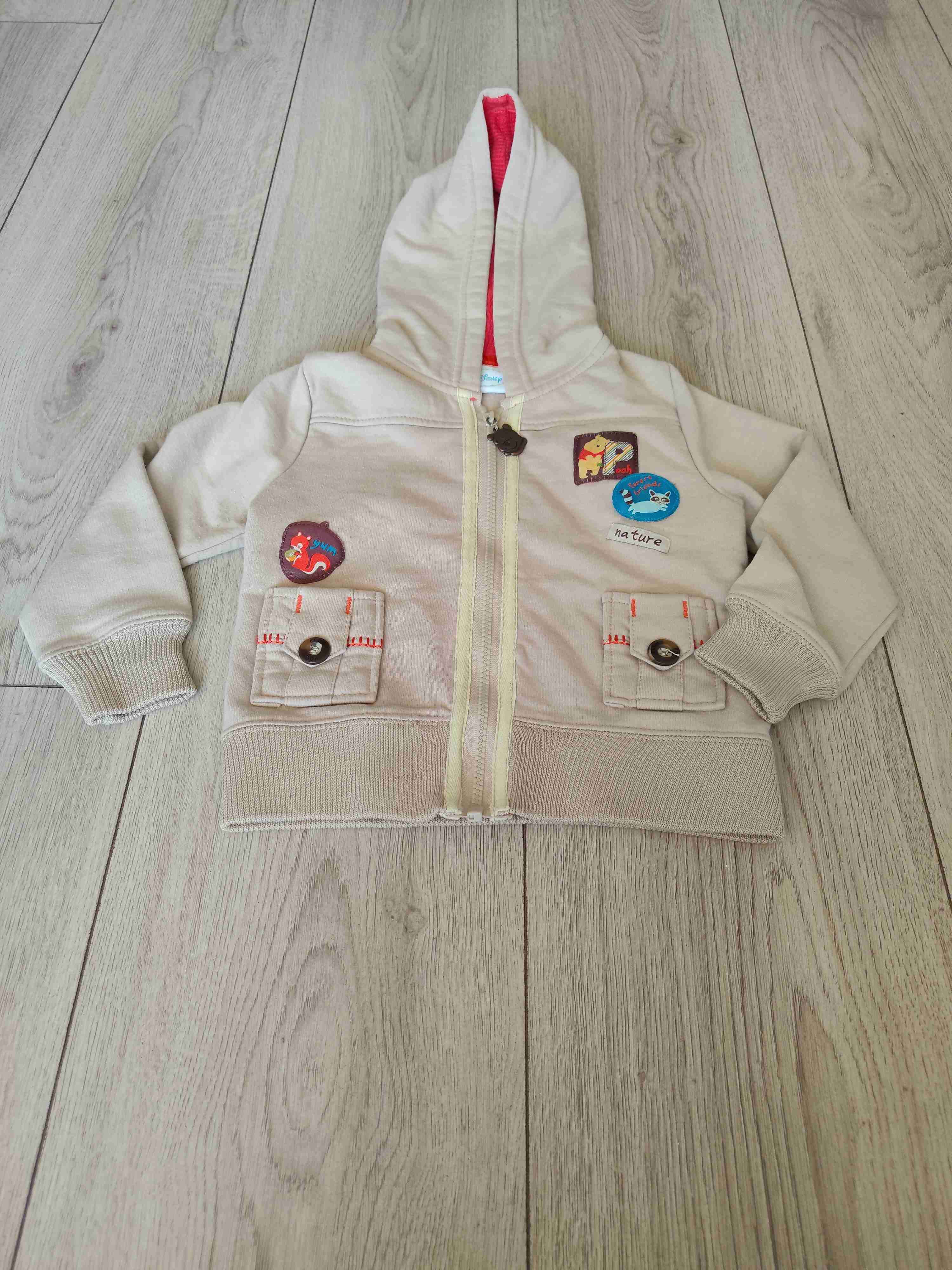 Polerón infantil con capucha beige - 1