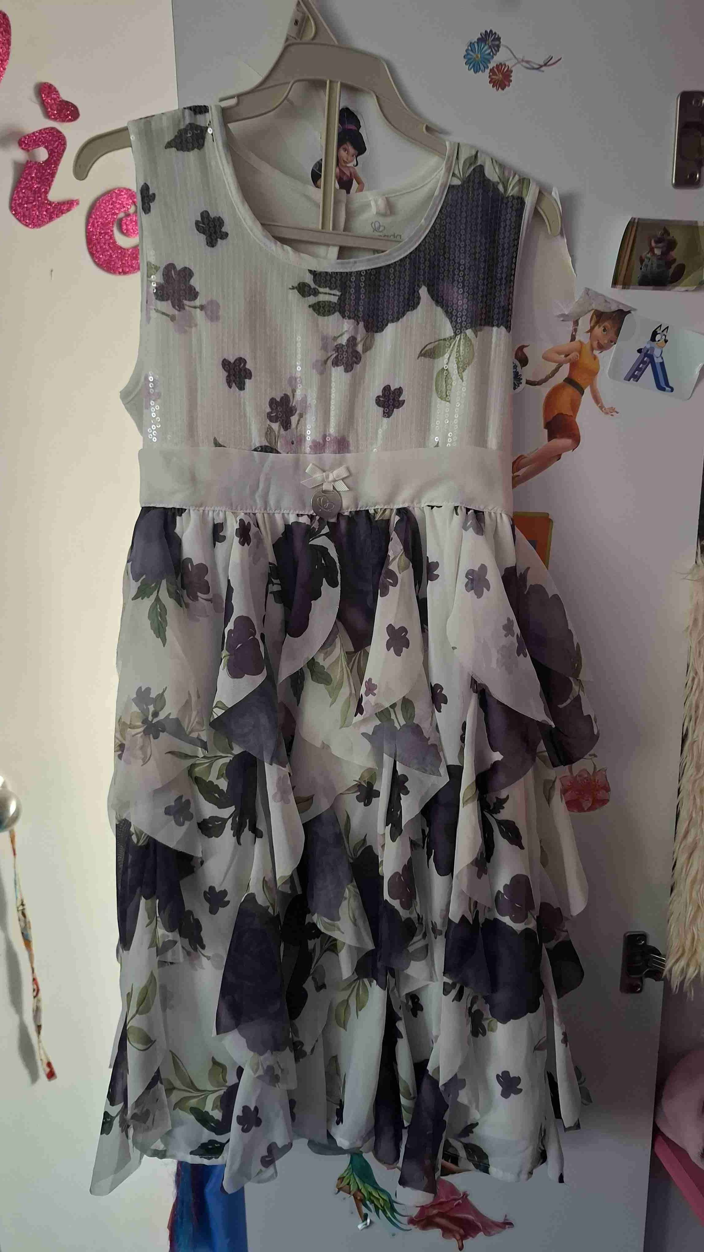 Vestido floral con volantes - miniatura 2