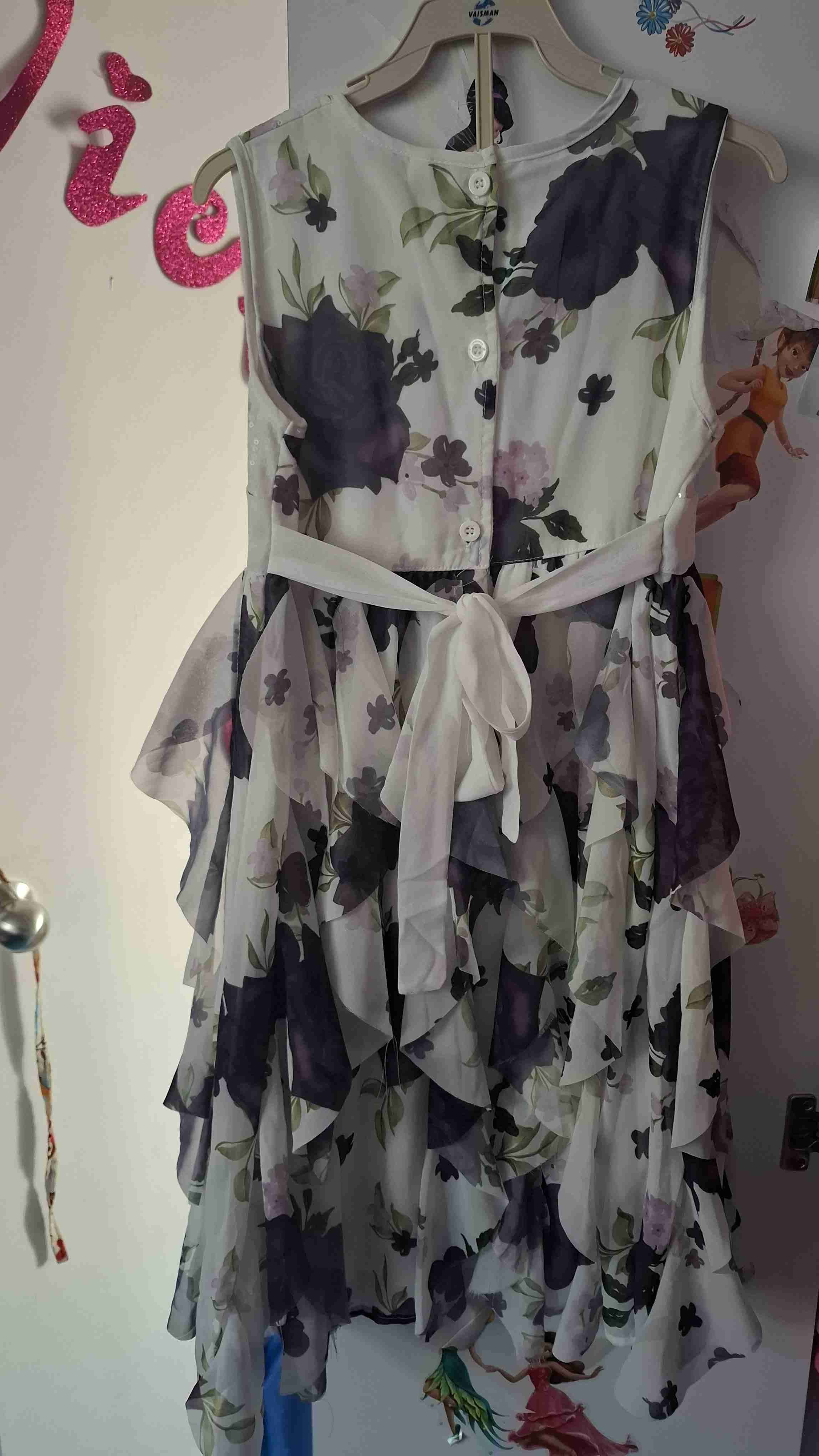 Vestido floral con volantes - miniatura 3