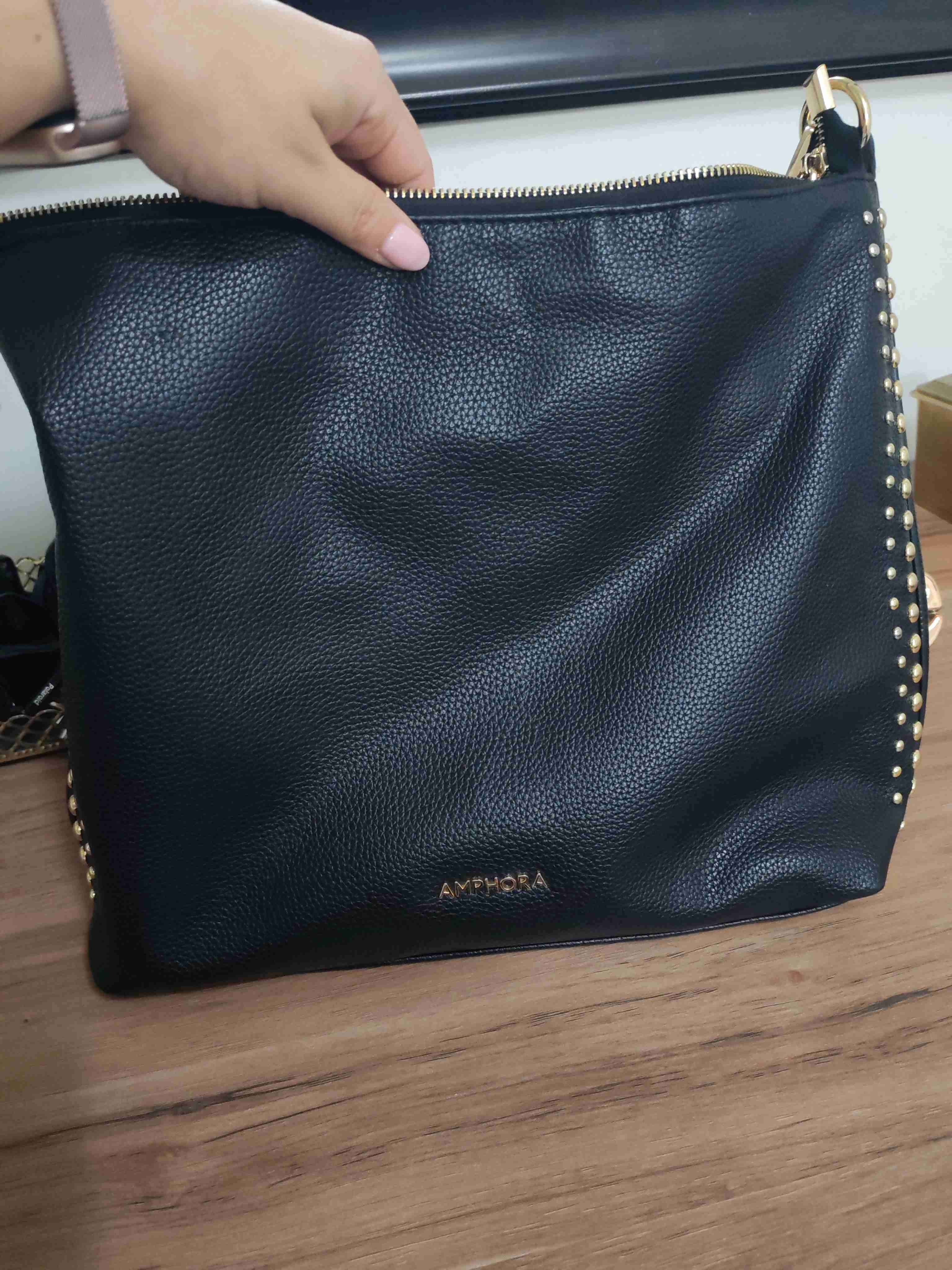 Cartera negra Amphora con tachas - 1