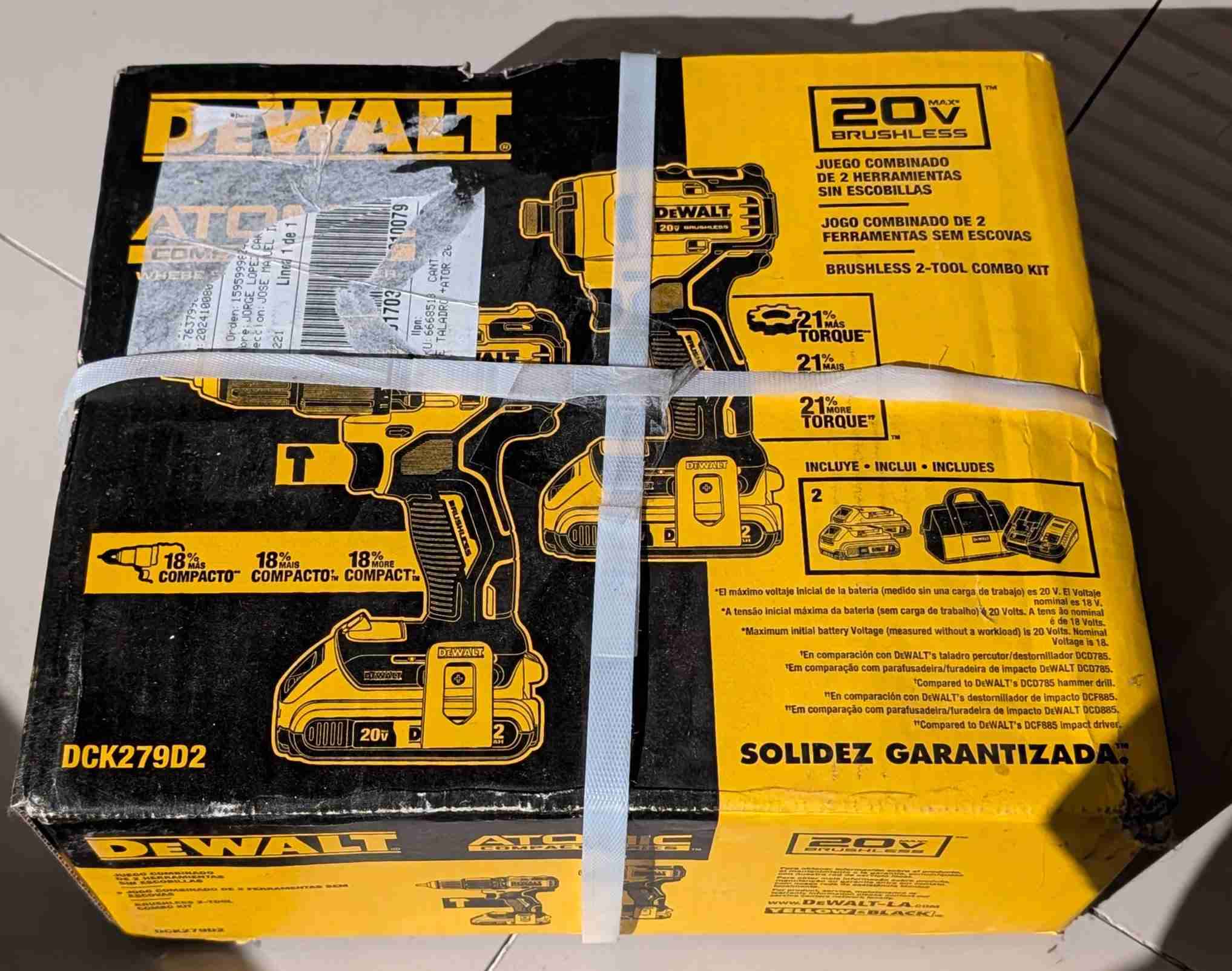 Kit Taladro y Atornillador Dewalt 20V - miniatura 2
