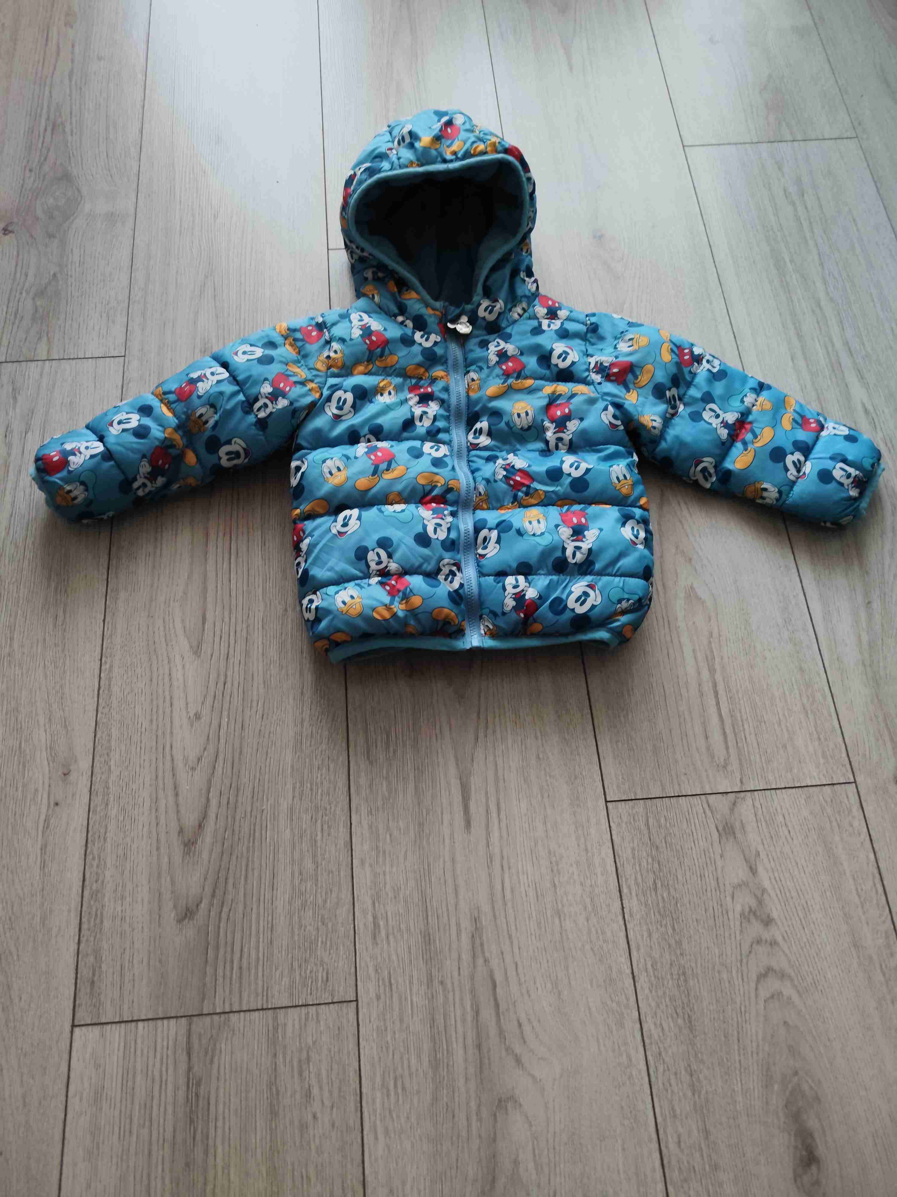 Chaqueta infantil con capucha azul - 1