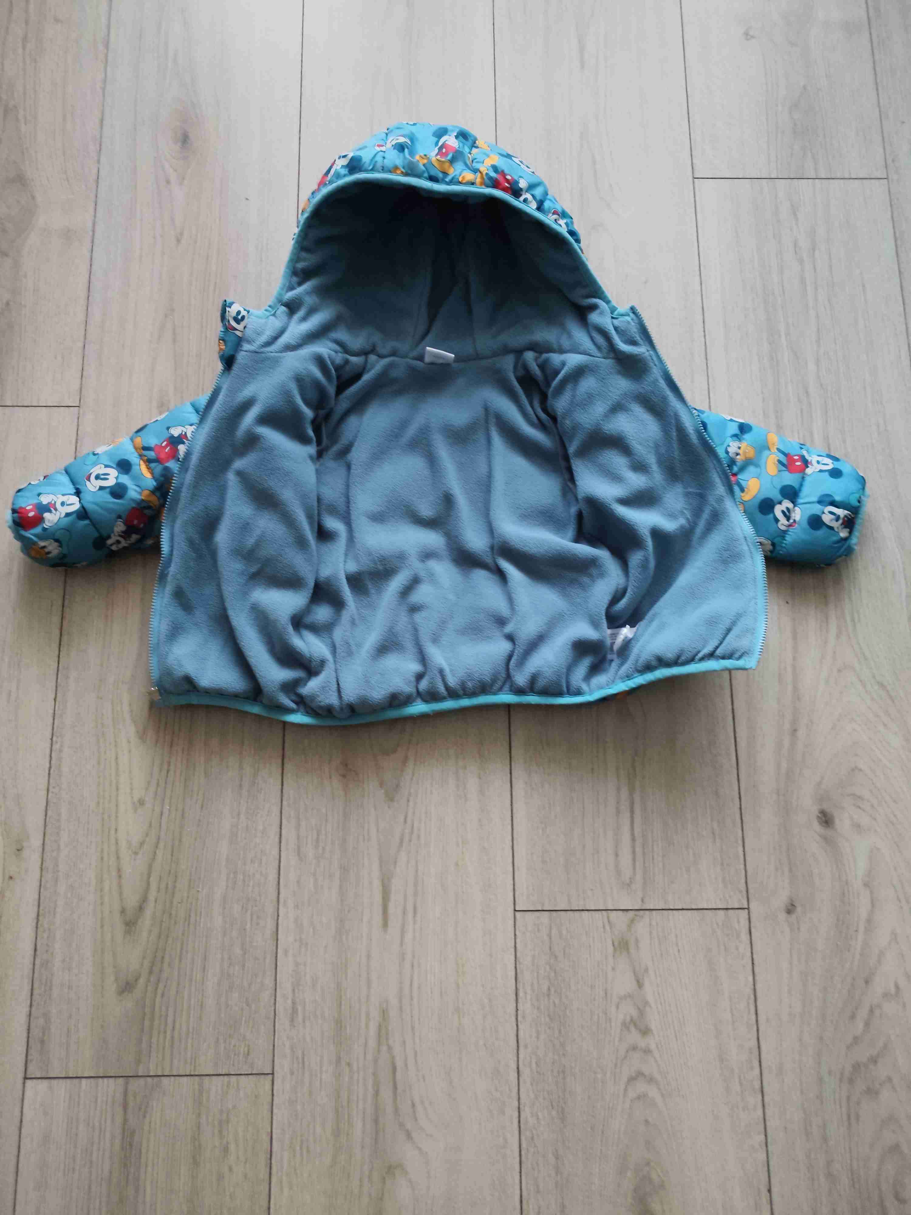 Chaqueta infantil con capucha azul - 2