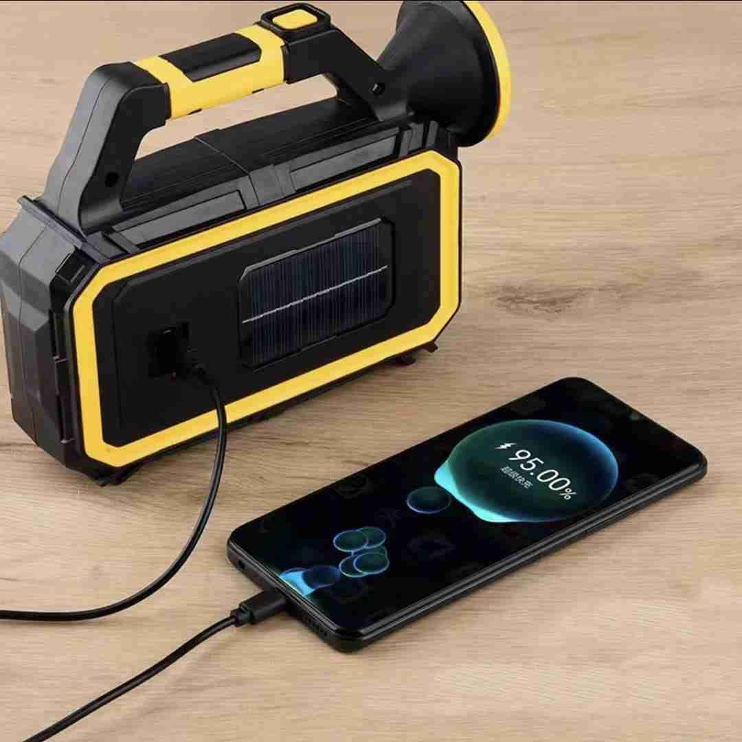 Linterna solar con cargador USB - 1