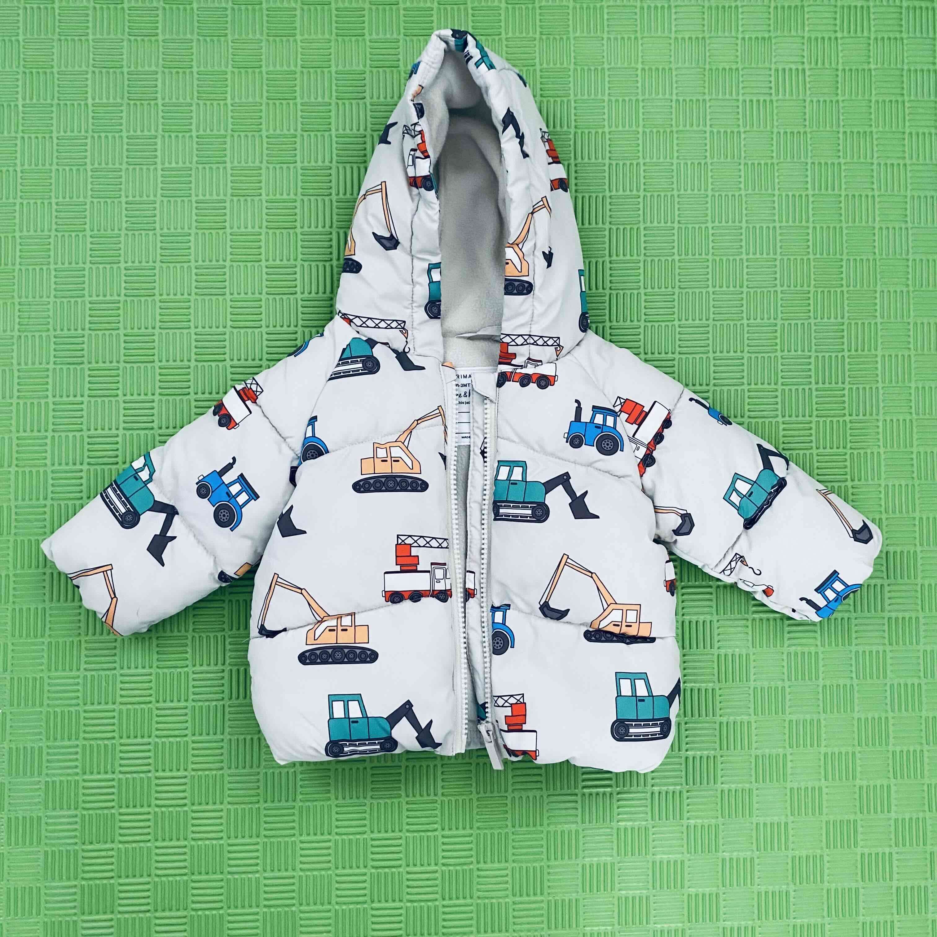 Parka infantil estampada 3-6 meses