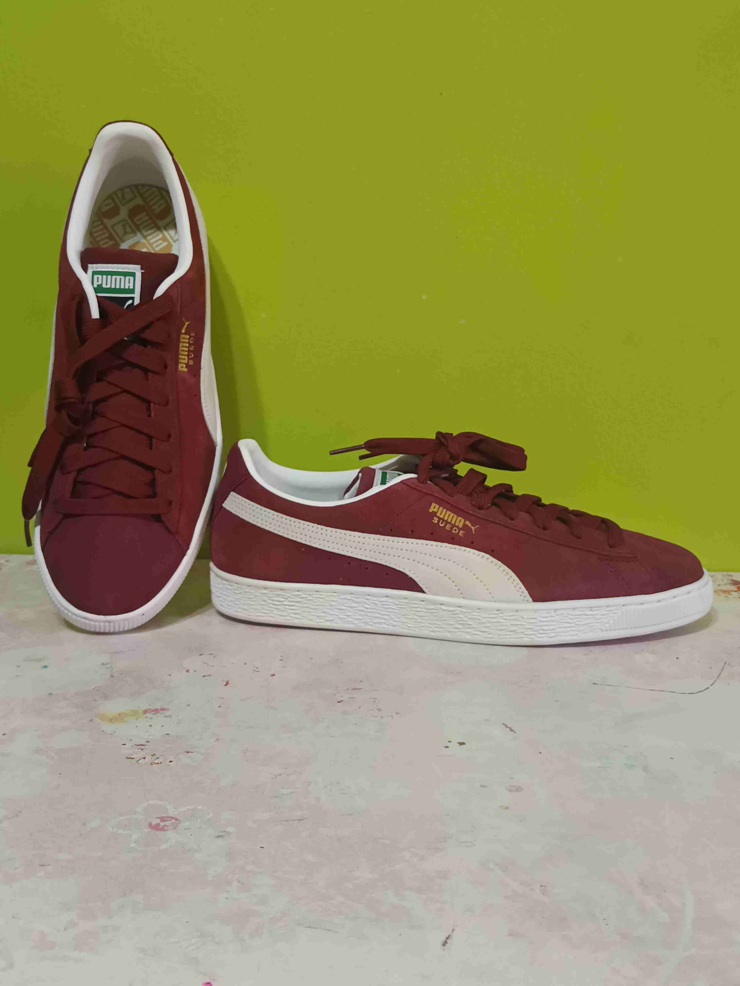 Zapatillas Puma Suede Cabernet/puma blanco - miniatura 1