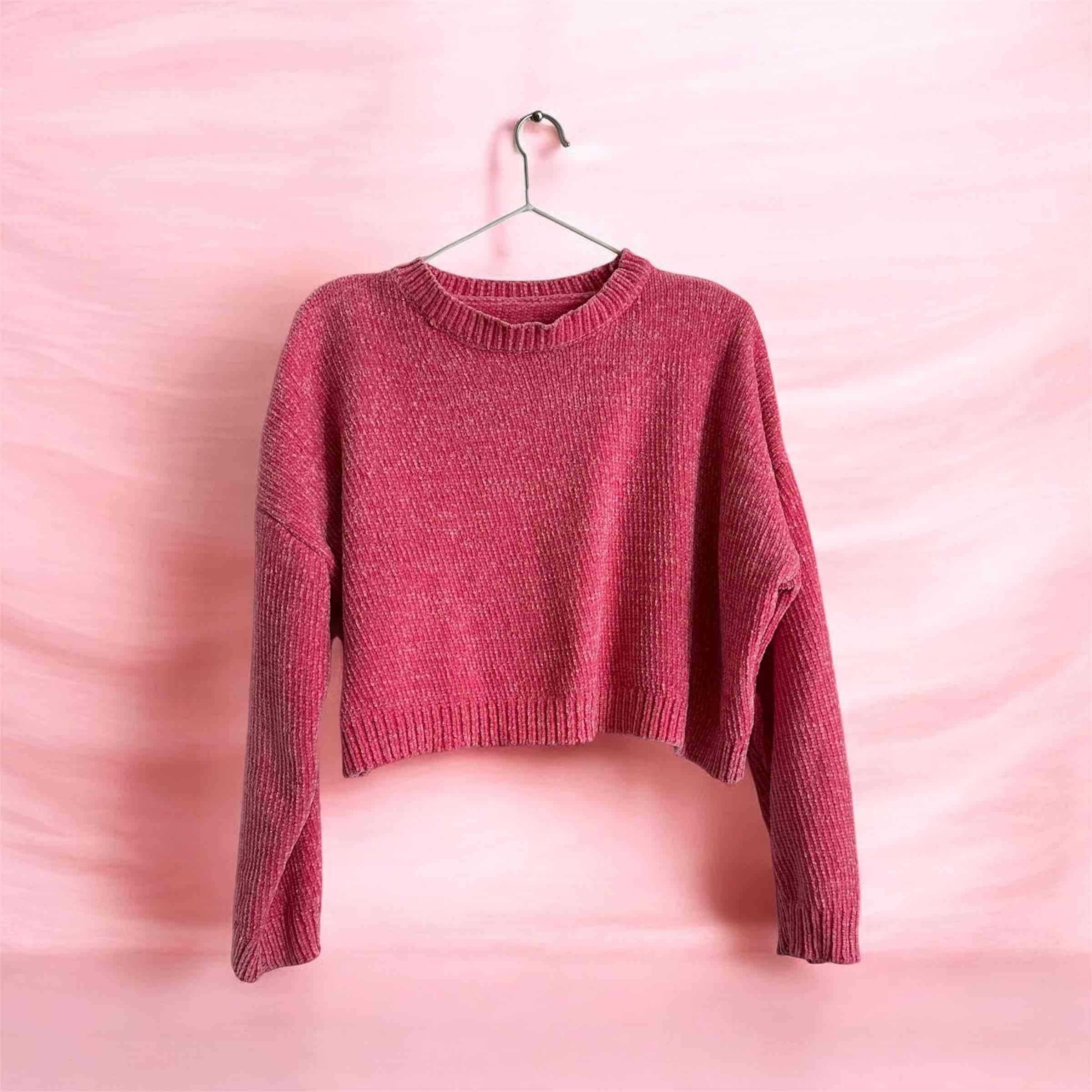 Suéter rosado mujer - 1