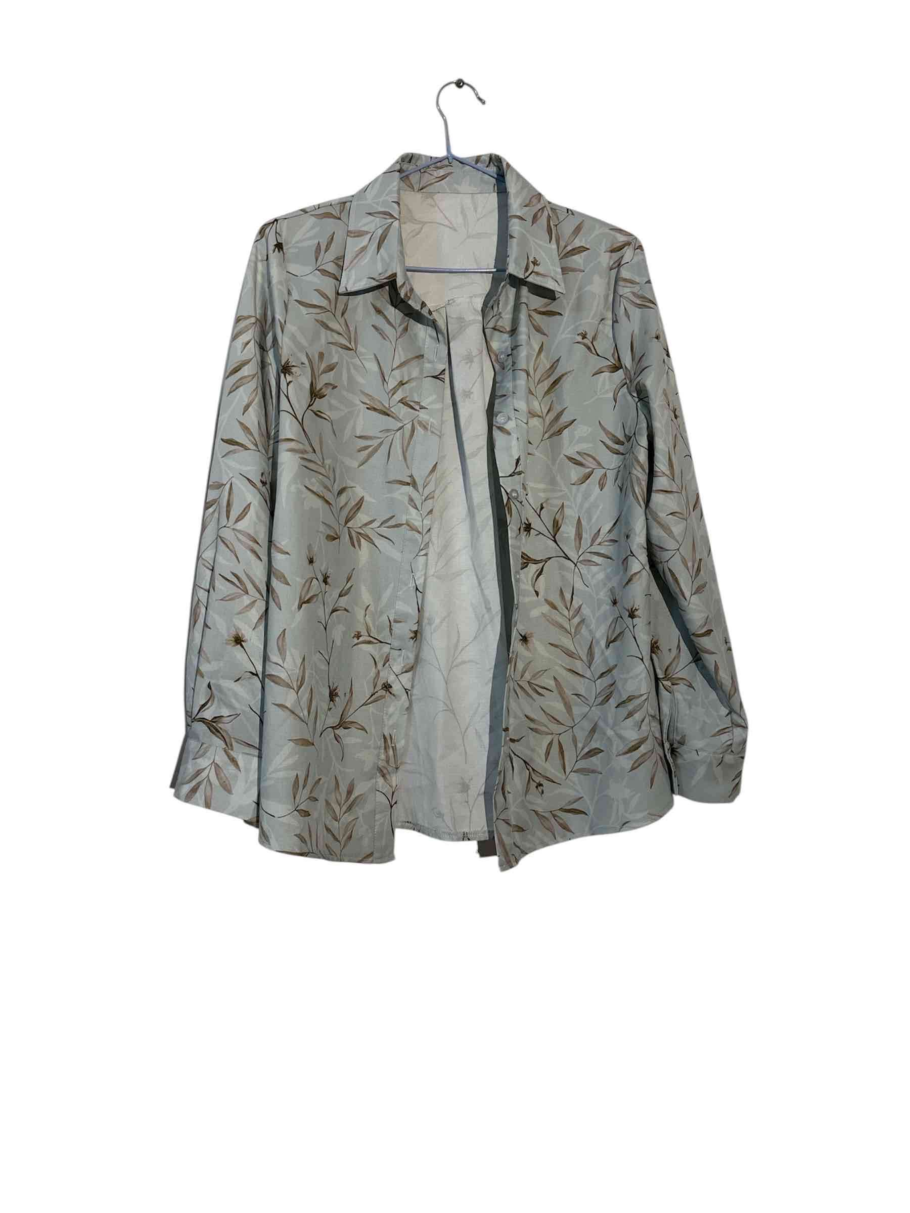 Camisa estampada hojas marrón - 2