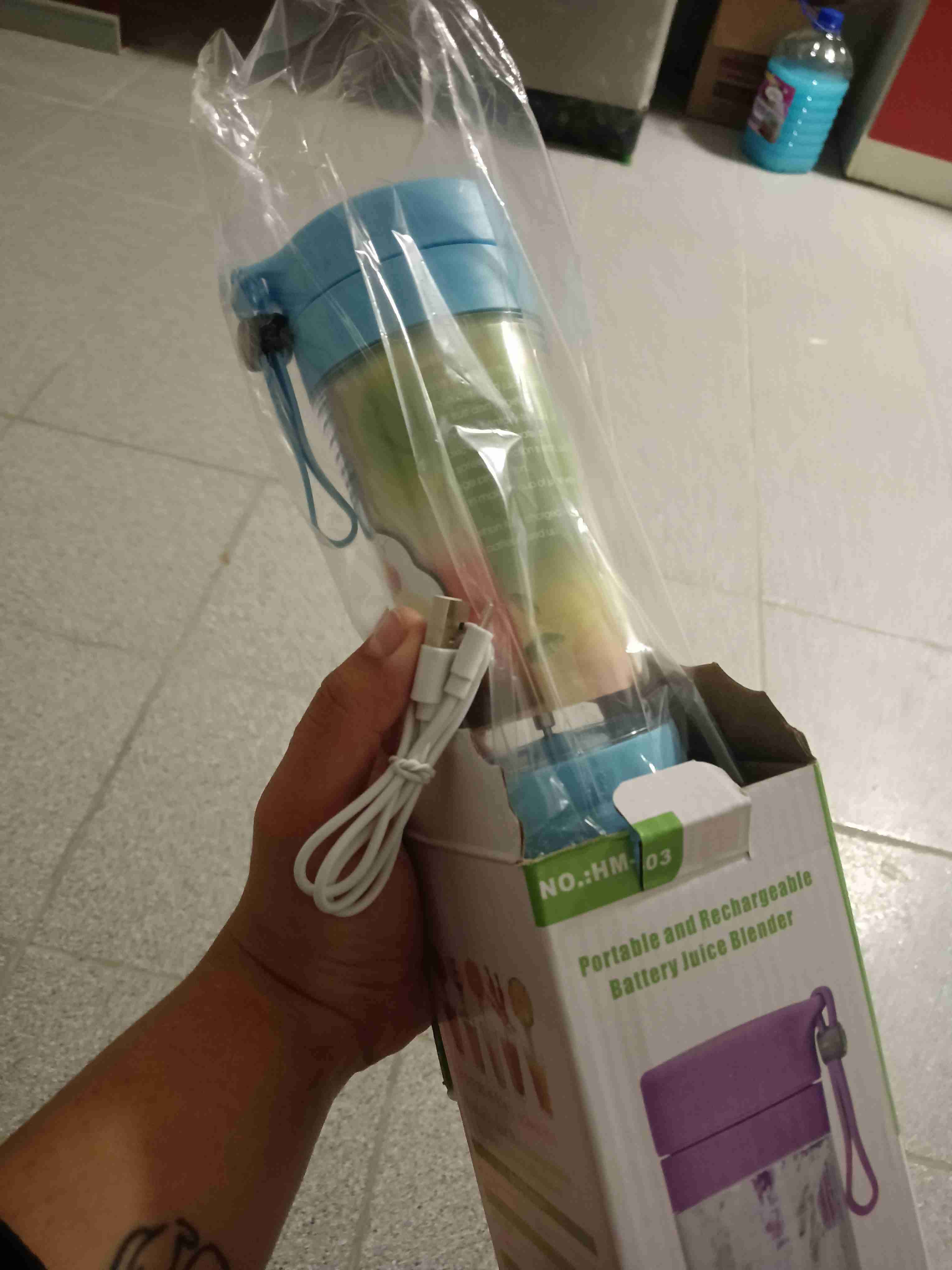 Licuadora portátil azul - 2