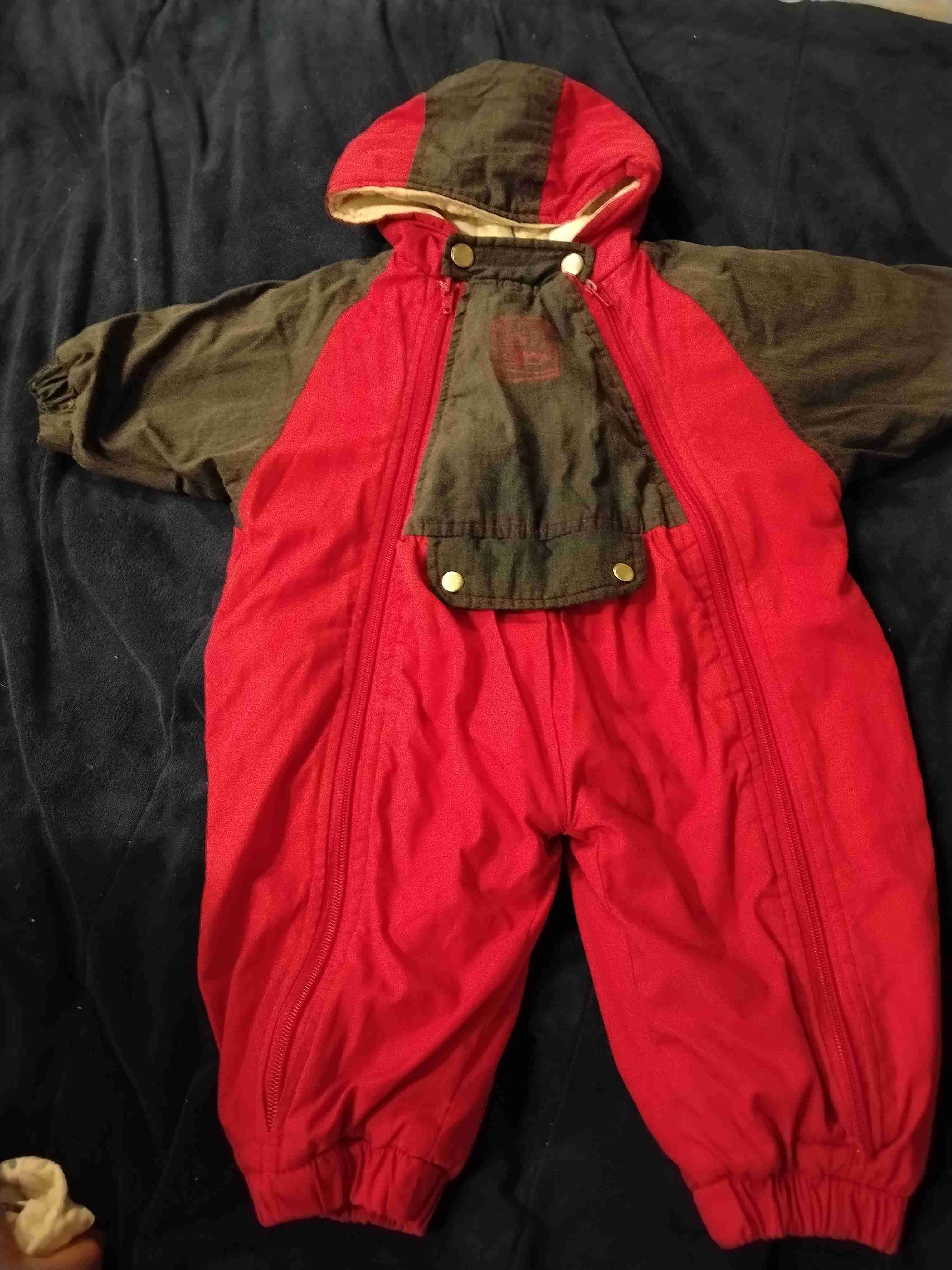 Enterito rojo de invierno infantil de 3 a 6 meses