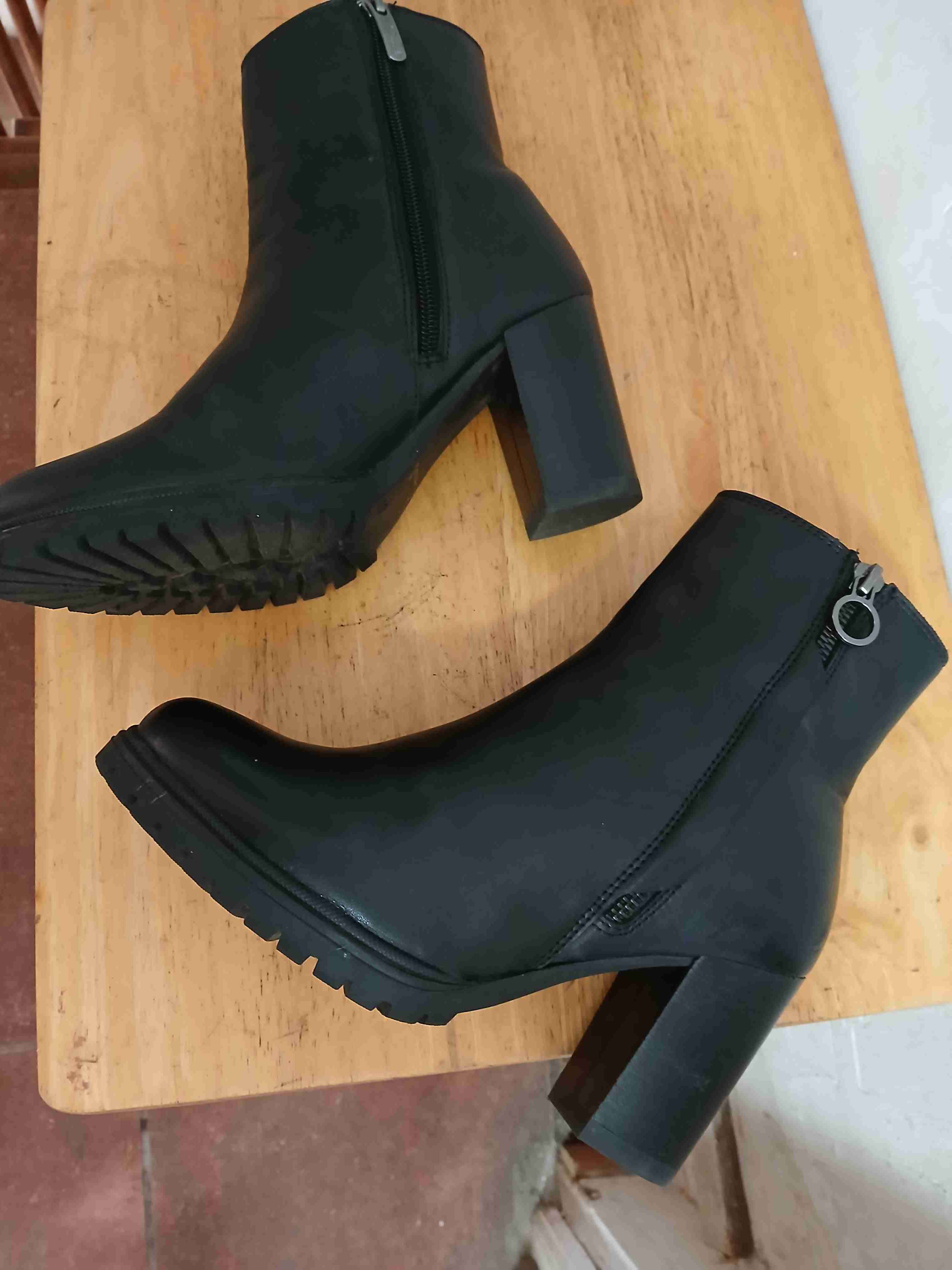 Botines negros con cierres gacel n 36 cuero - miniatura 4