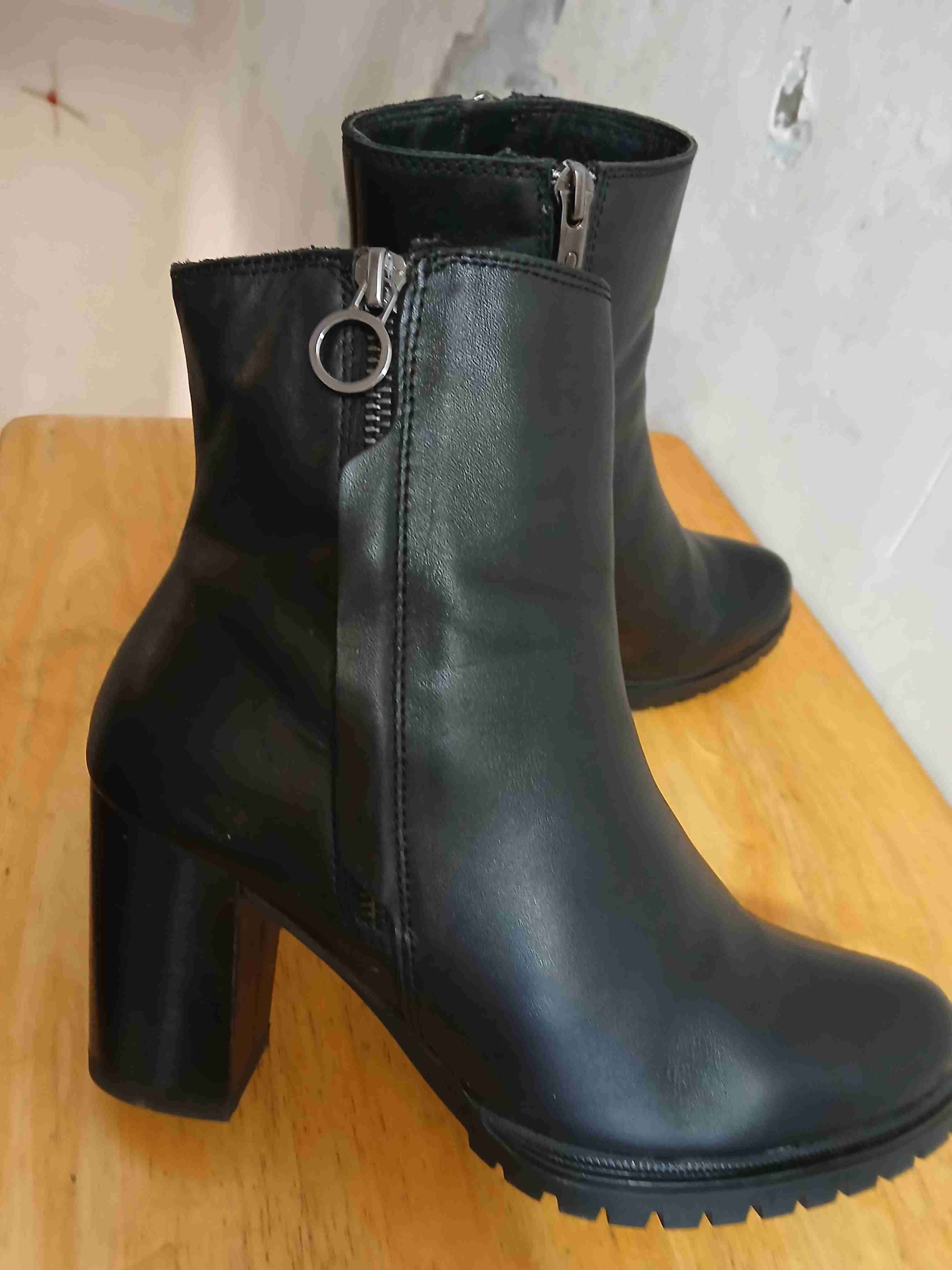 Botines negros con cierres gacel n 36 cuero - miniatura 5