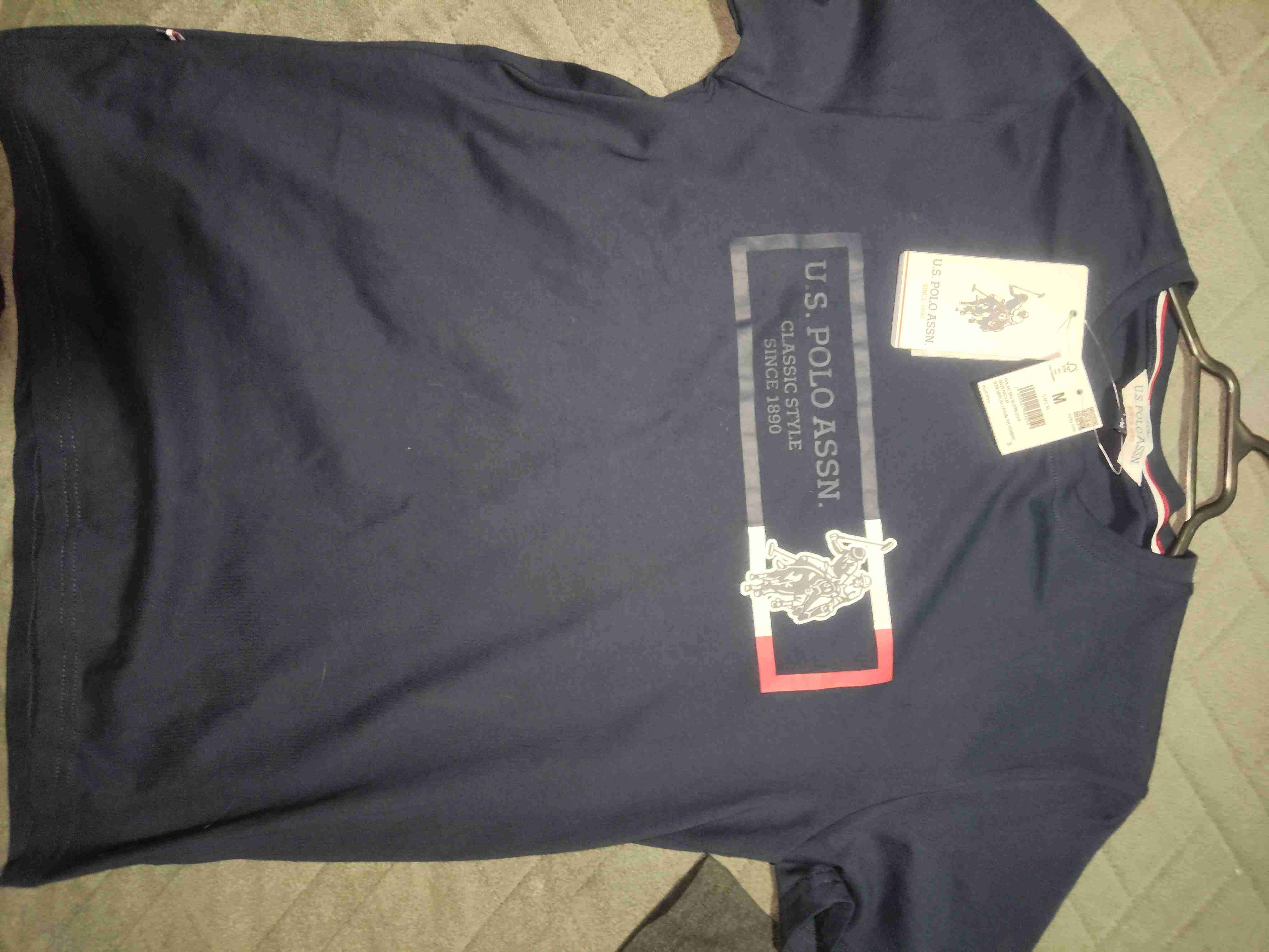 Polera azul U.S. Polo Assn.