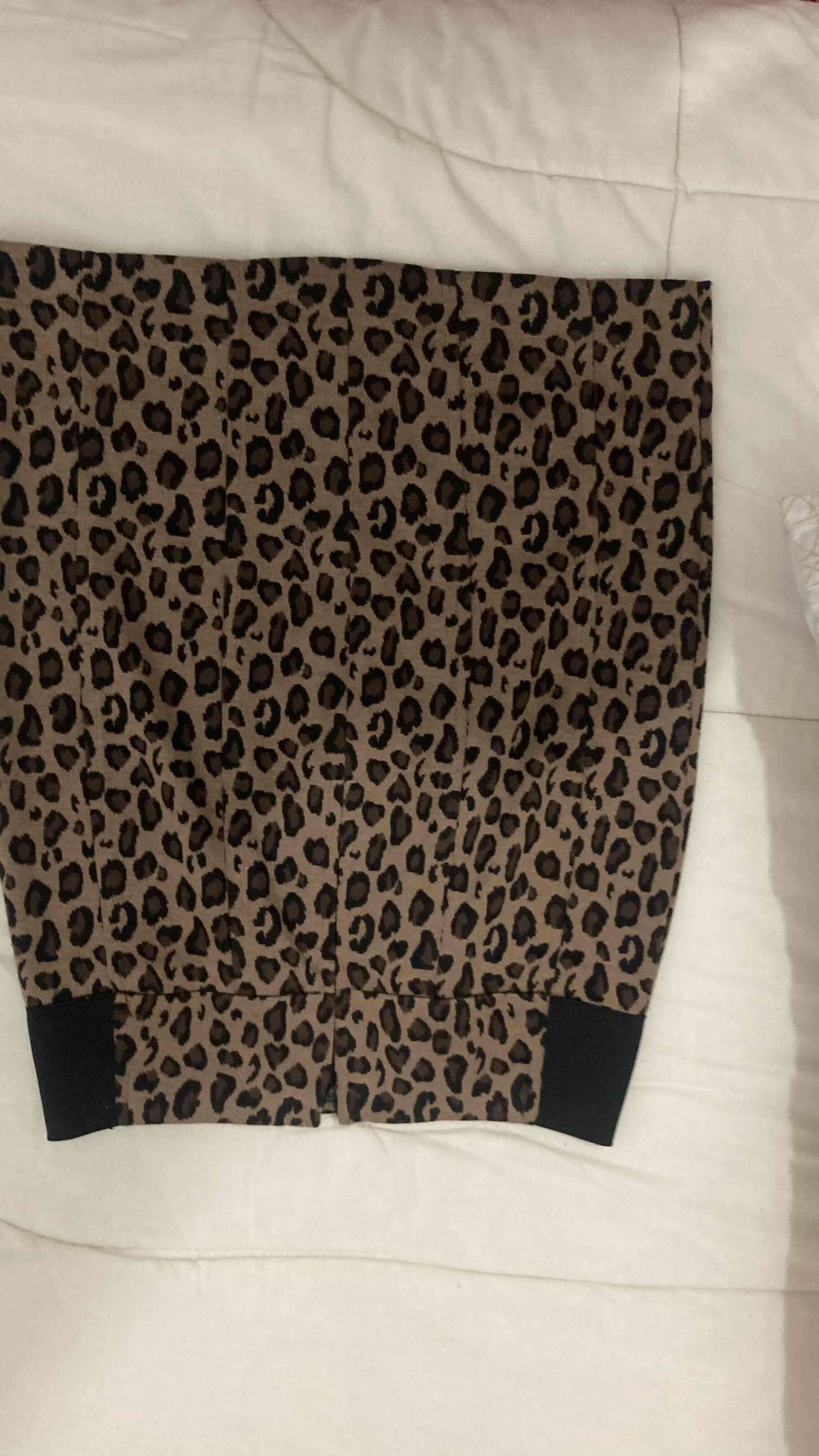 Falda animal print café negra - miniatura 2