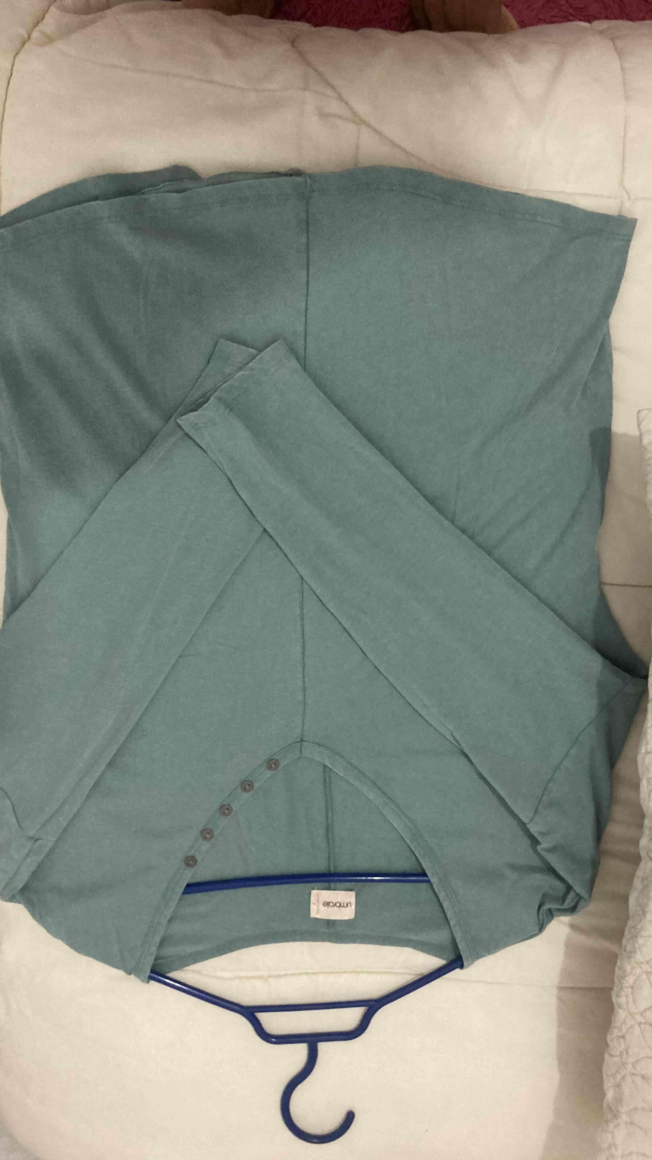 Polera verde manga 3/4 - miniatura 3