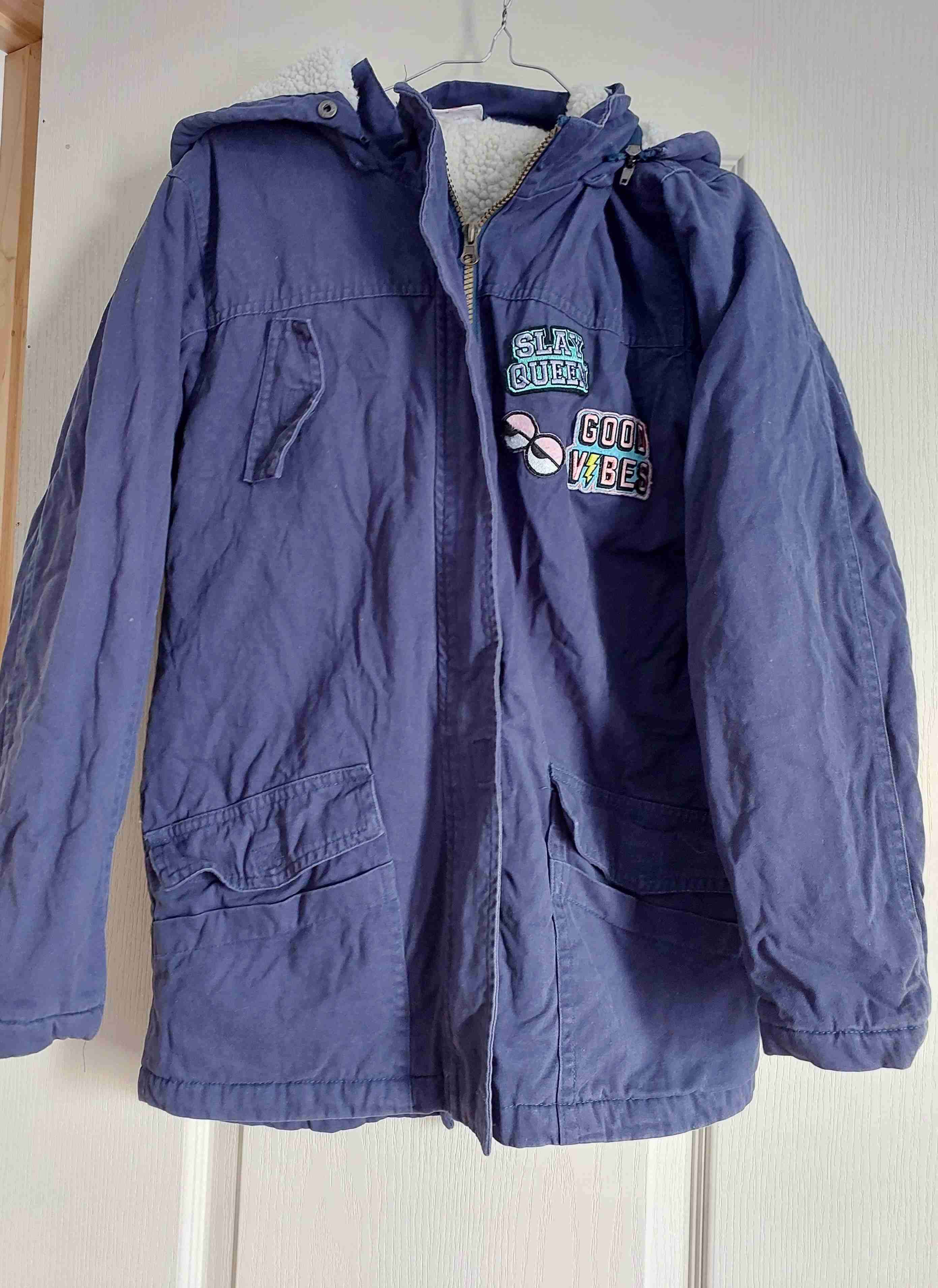 Parka azul talla 12 - 1