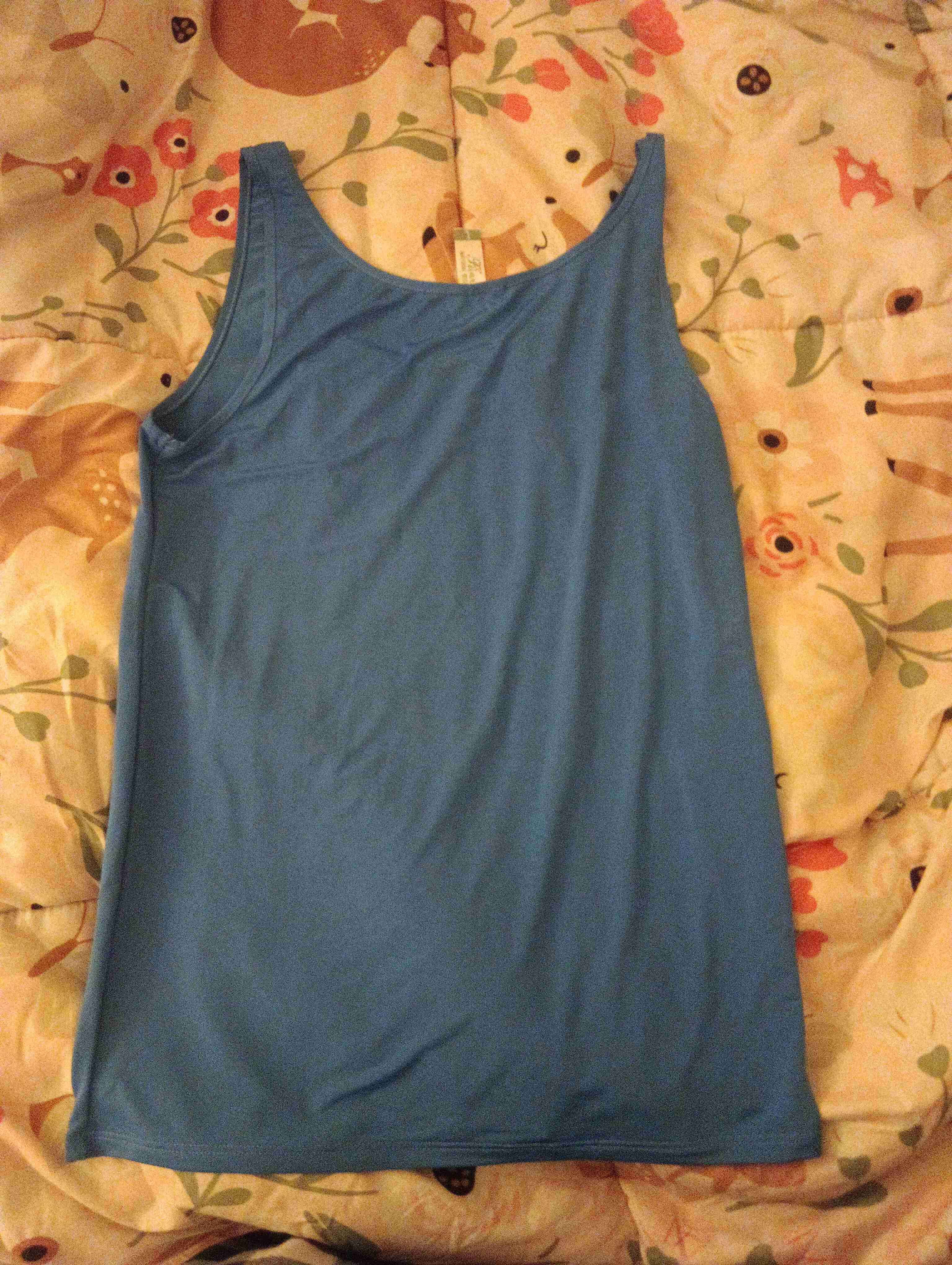 Polera sin mangas azul - 2