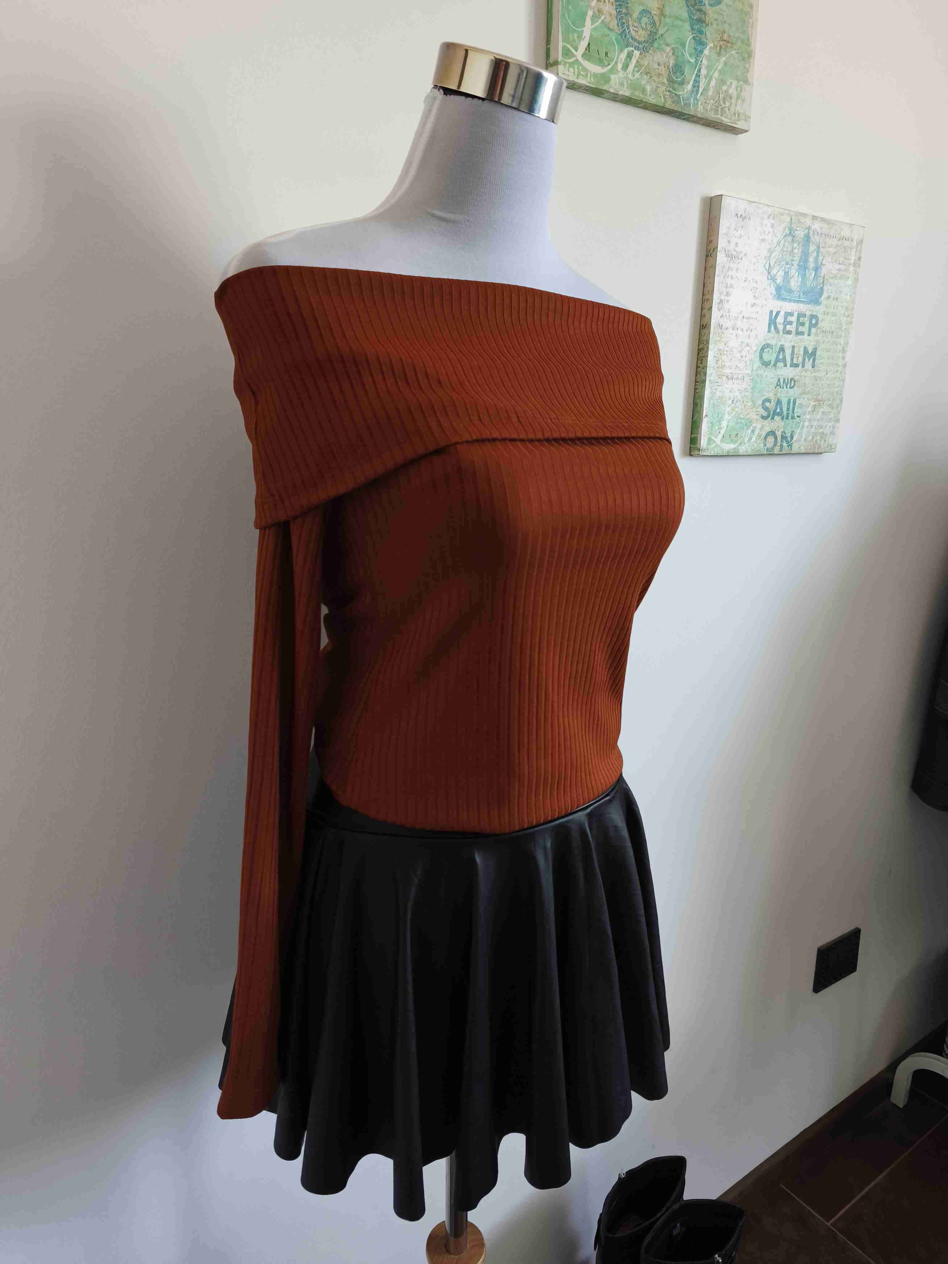 Top hombro caído terracota - miniatura 4