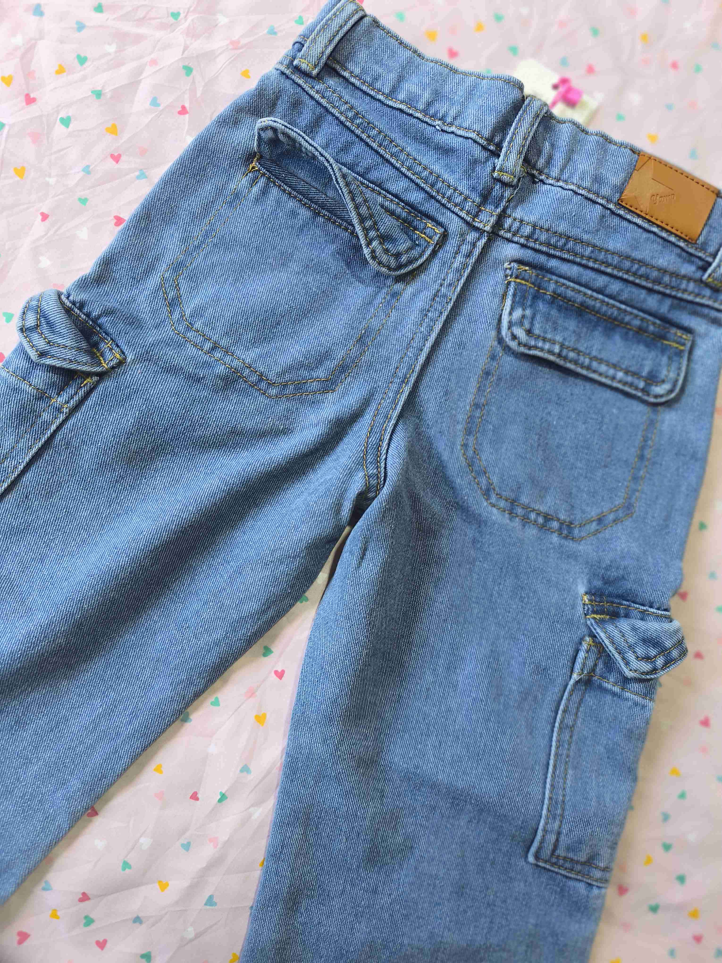 Jeans de niña con bolsillos - 3