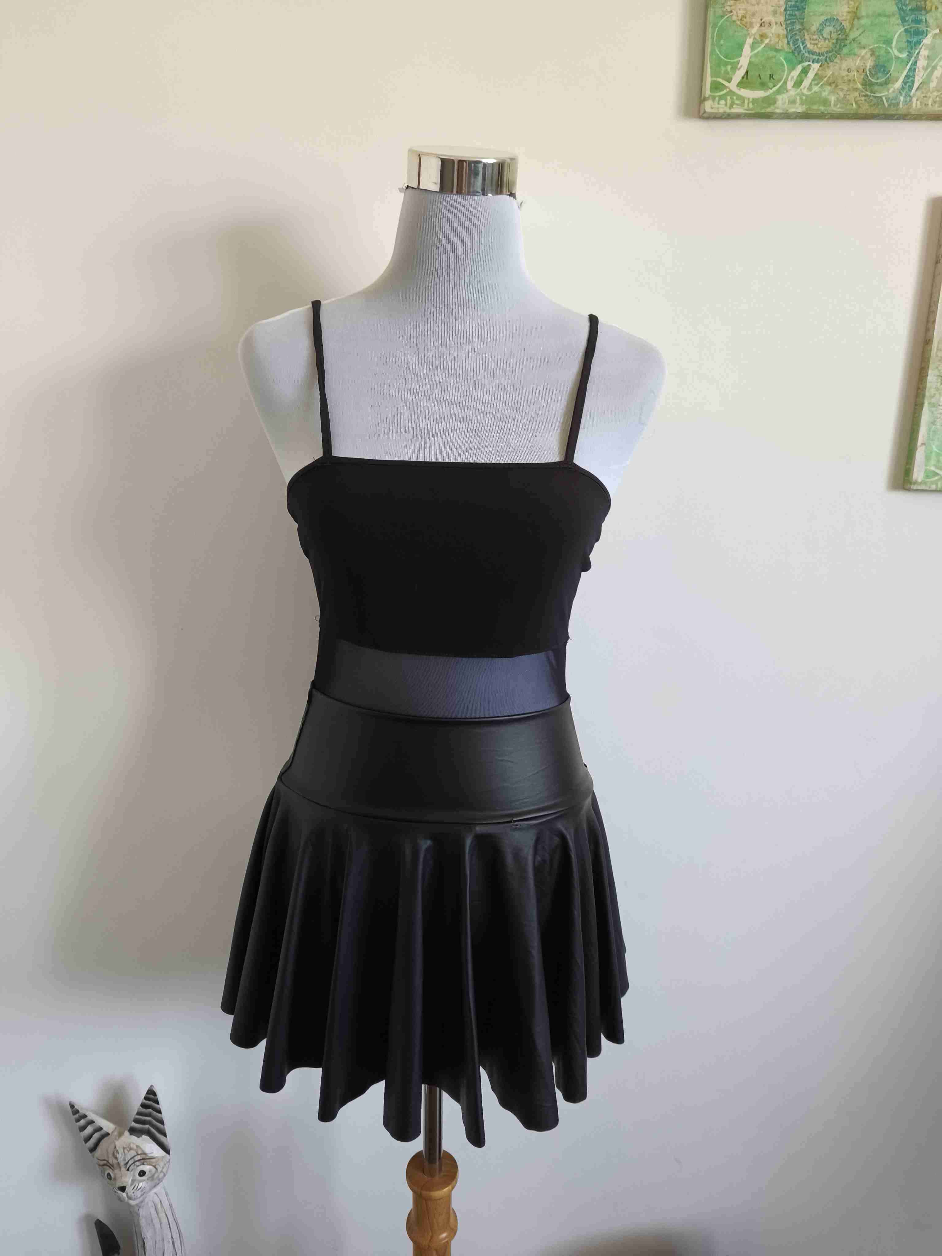 Body negro con tirantes - 1