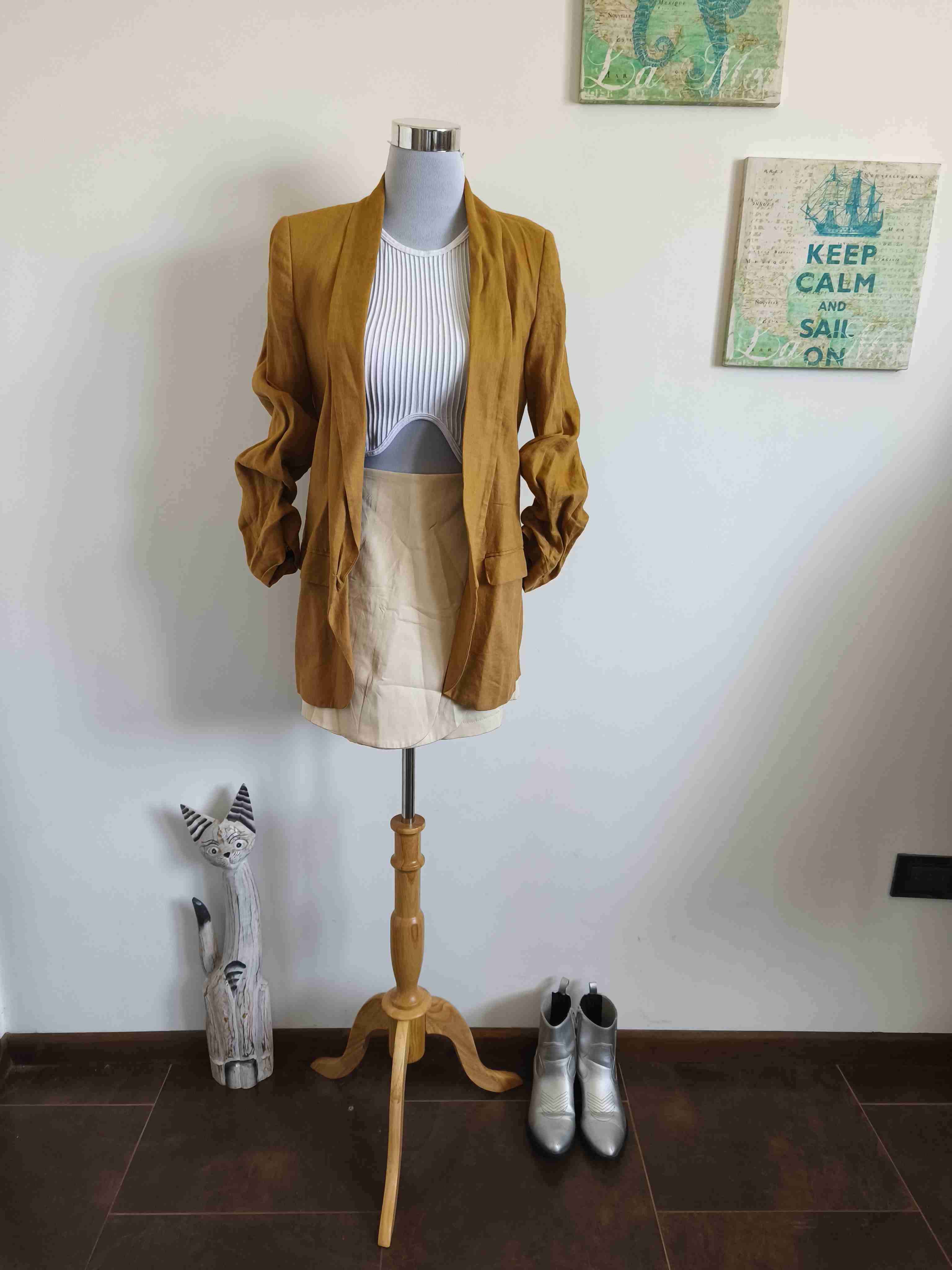 Blazer mostaza de mujer - 2