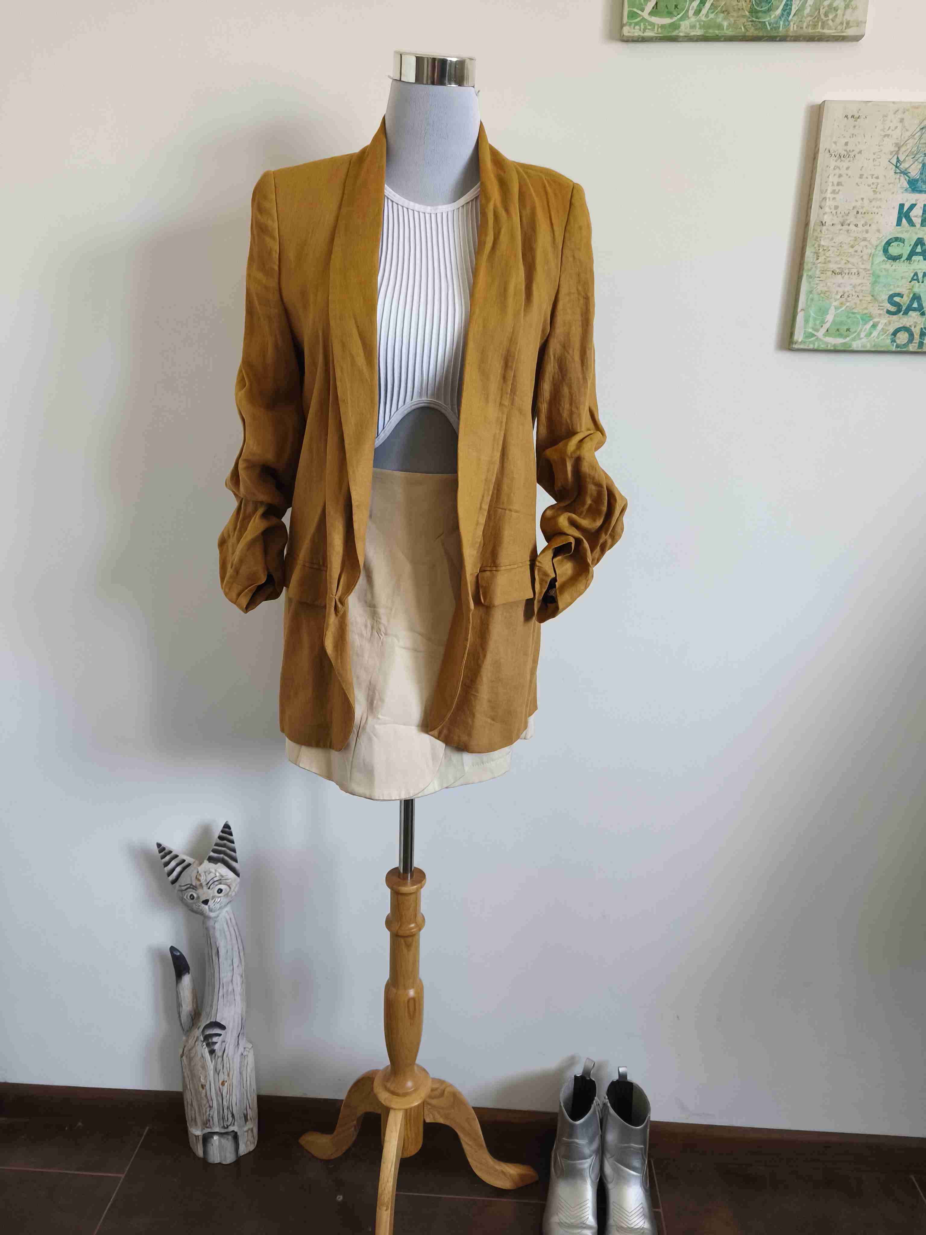 Blazer mostaza de mujer - 3