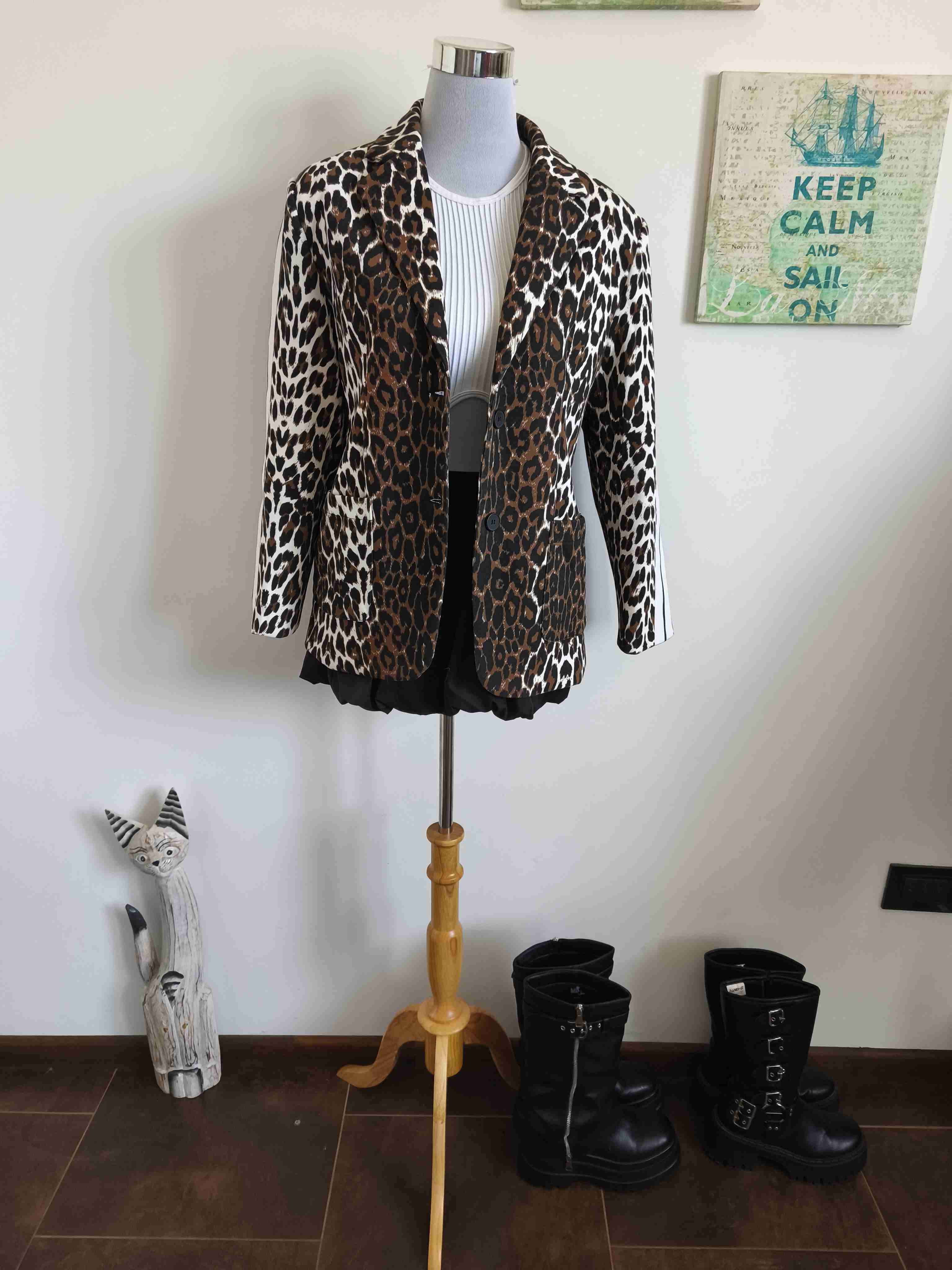 Blazer de animal print - 3