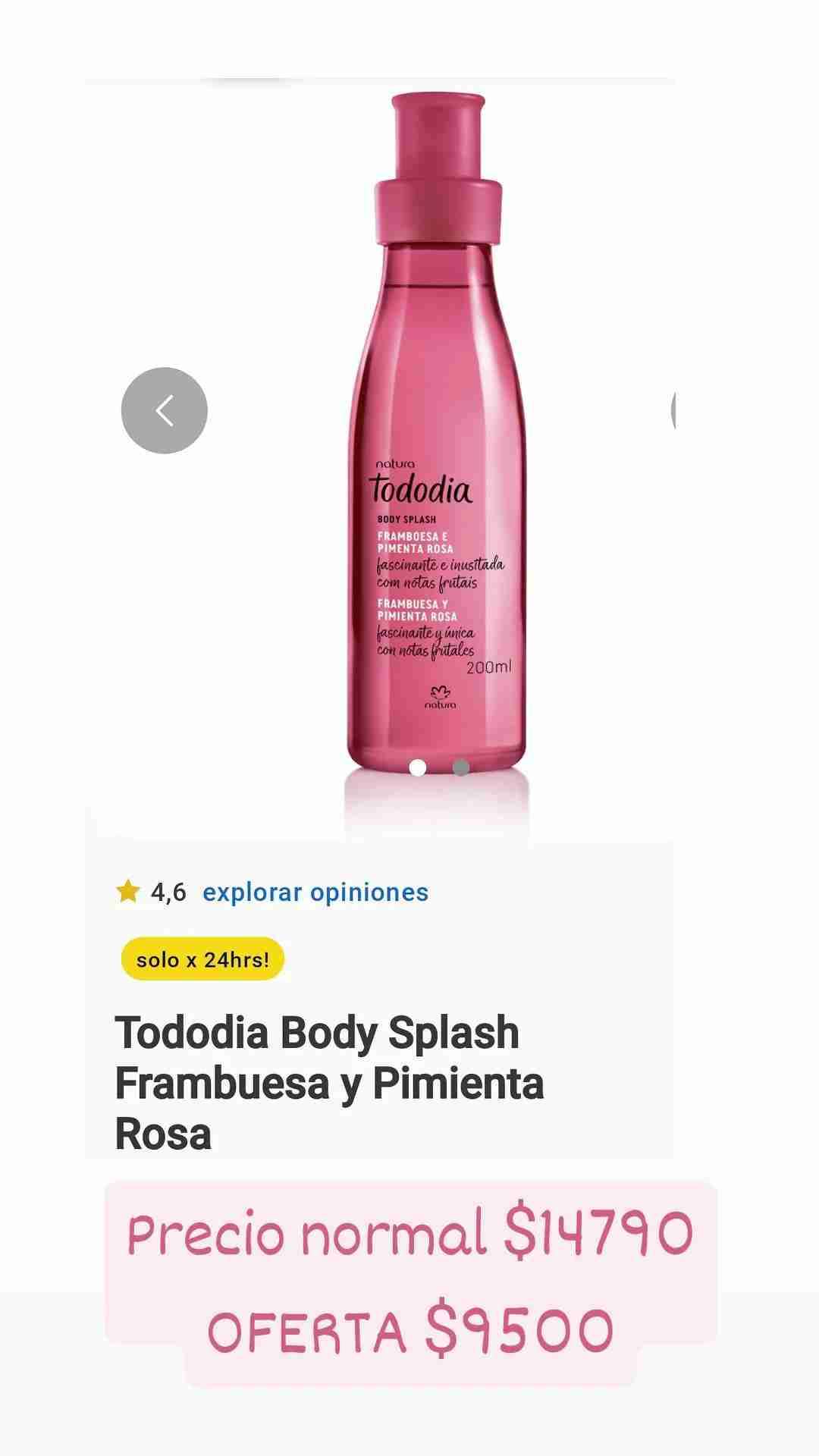 Body Splash Natura Frambuesa 200ml
