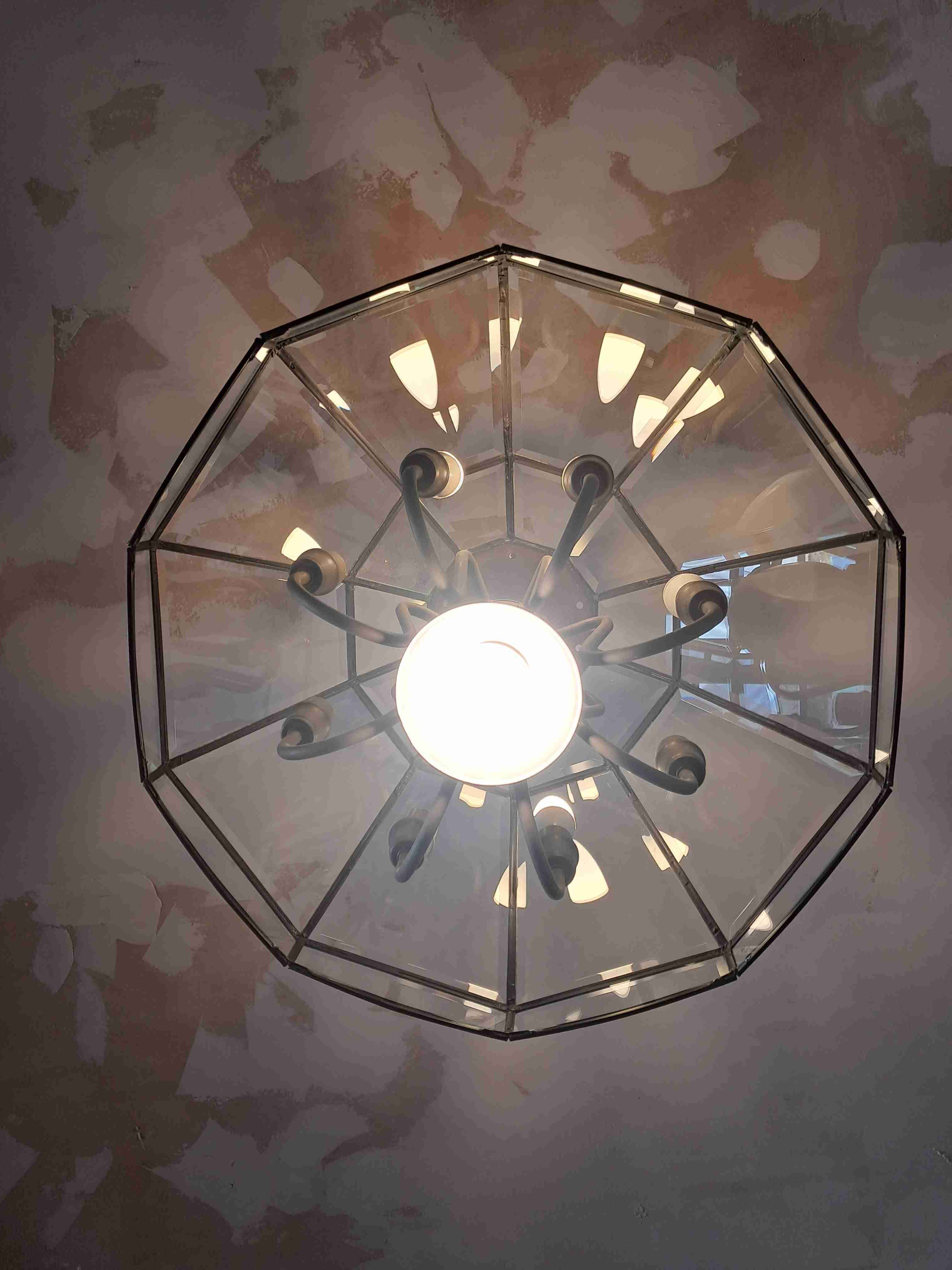 Lámpara colgante de vidrio grande - miniatura 3