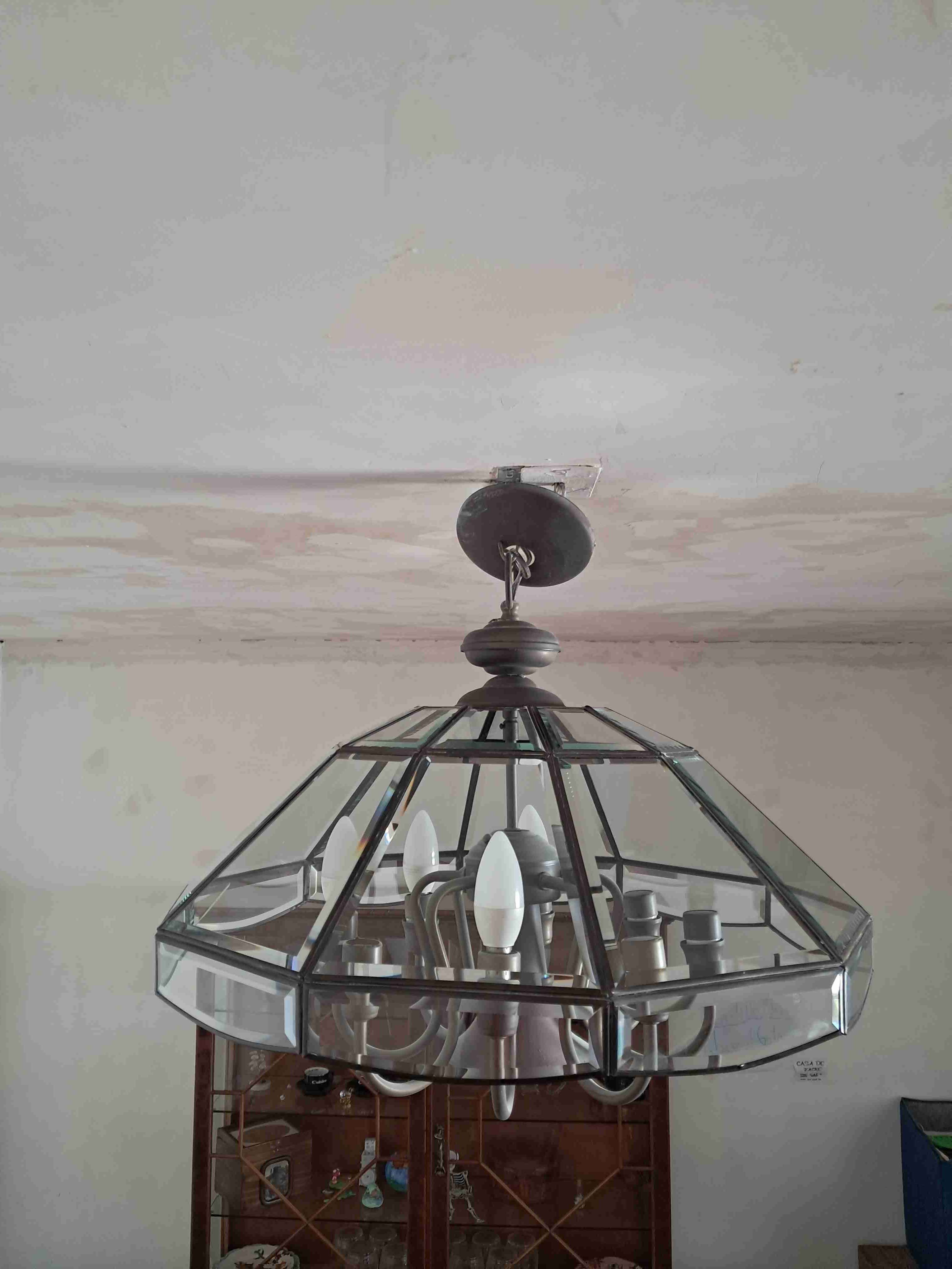 Lámpara colgante de vidrio grande - miniatura 4