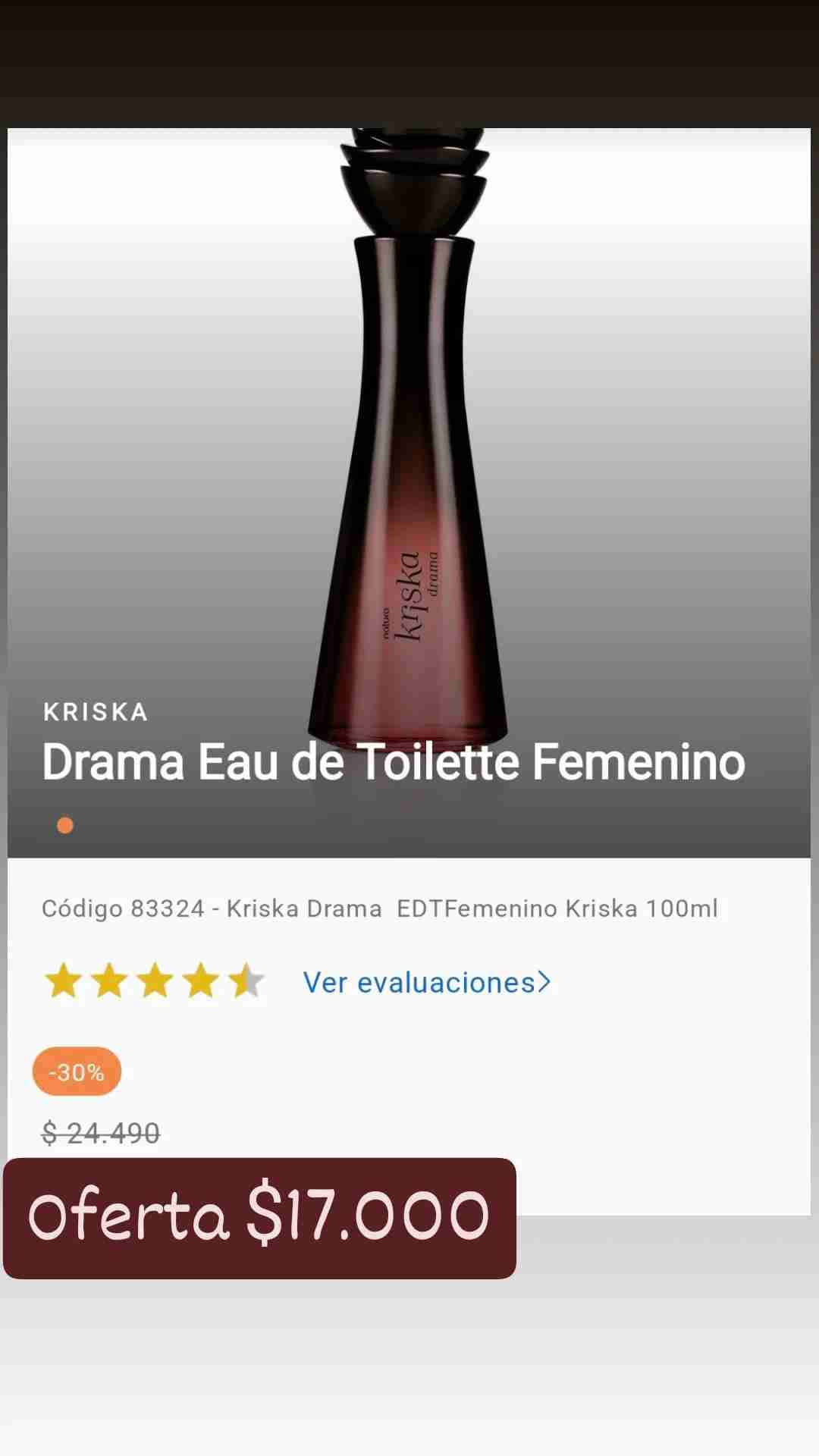 Perfume Krisk Drama Eau de Toilette