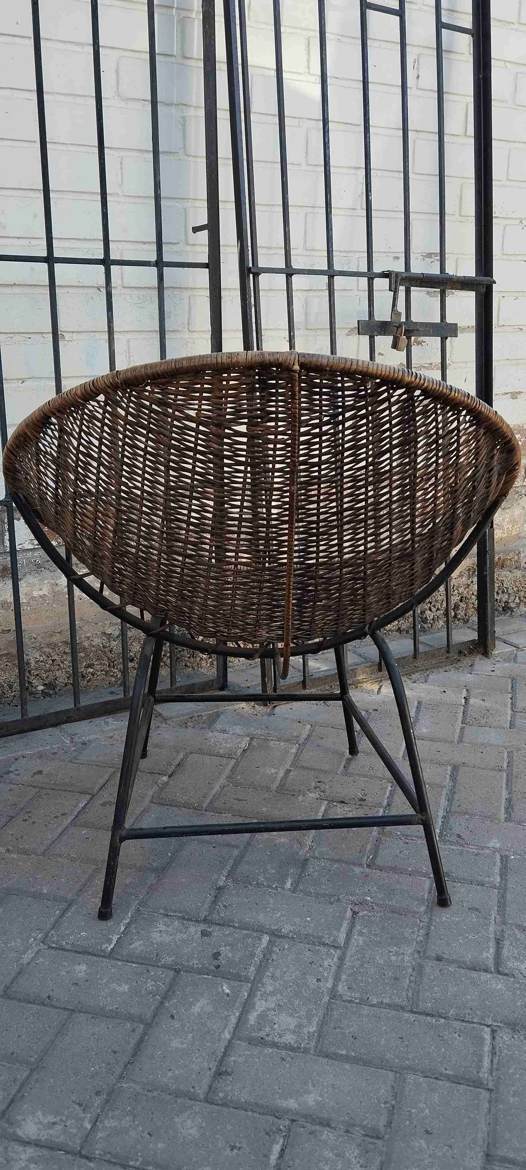 Silla de mimbre redonda - 3