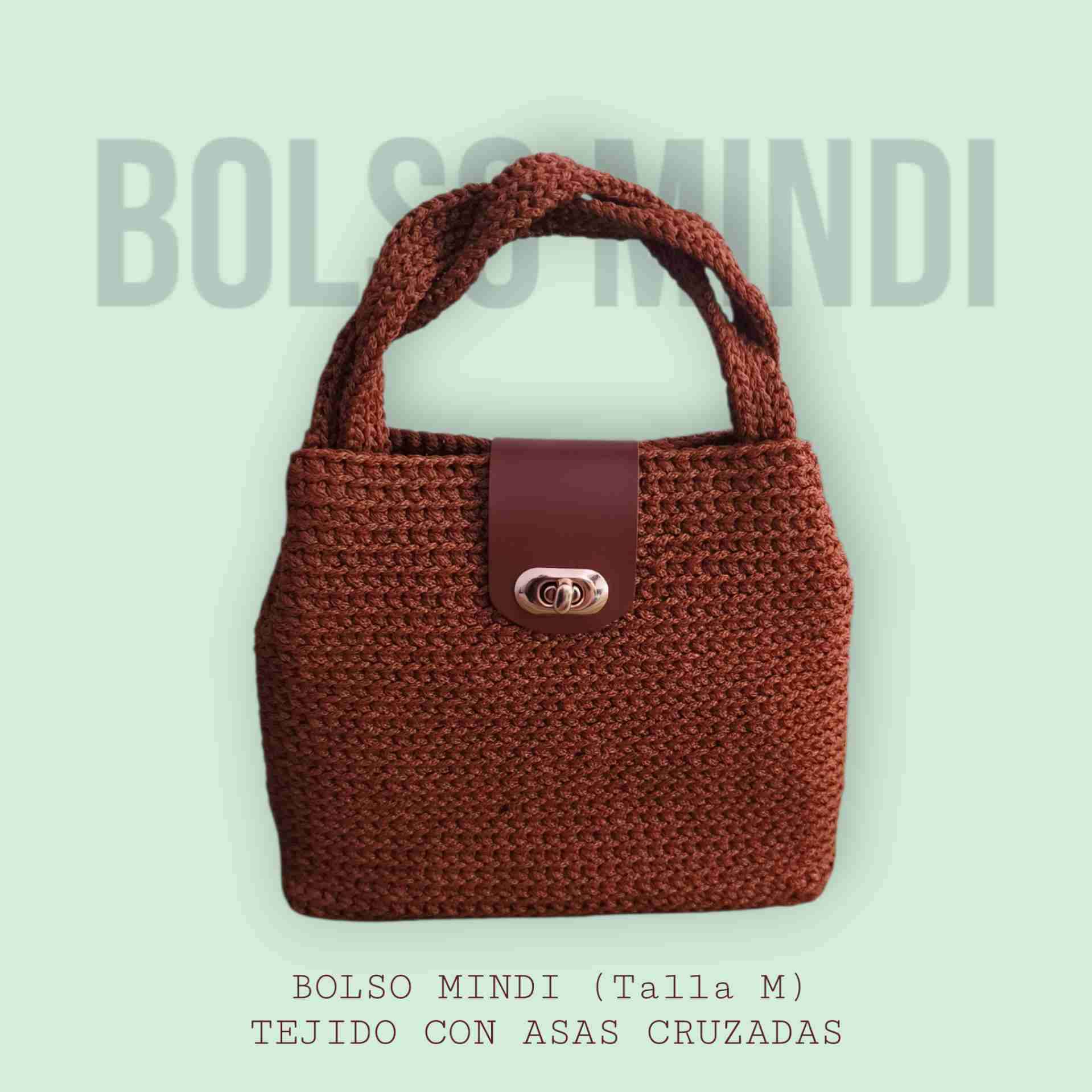 Bolso tejido marrón - 2