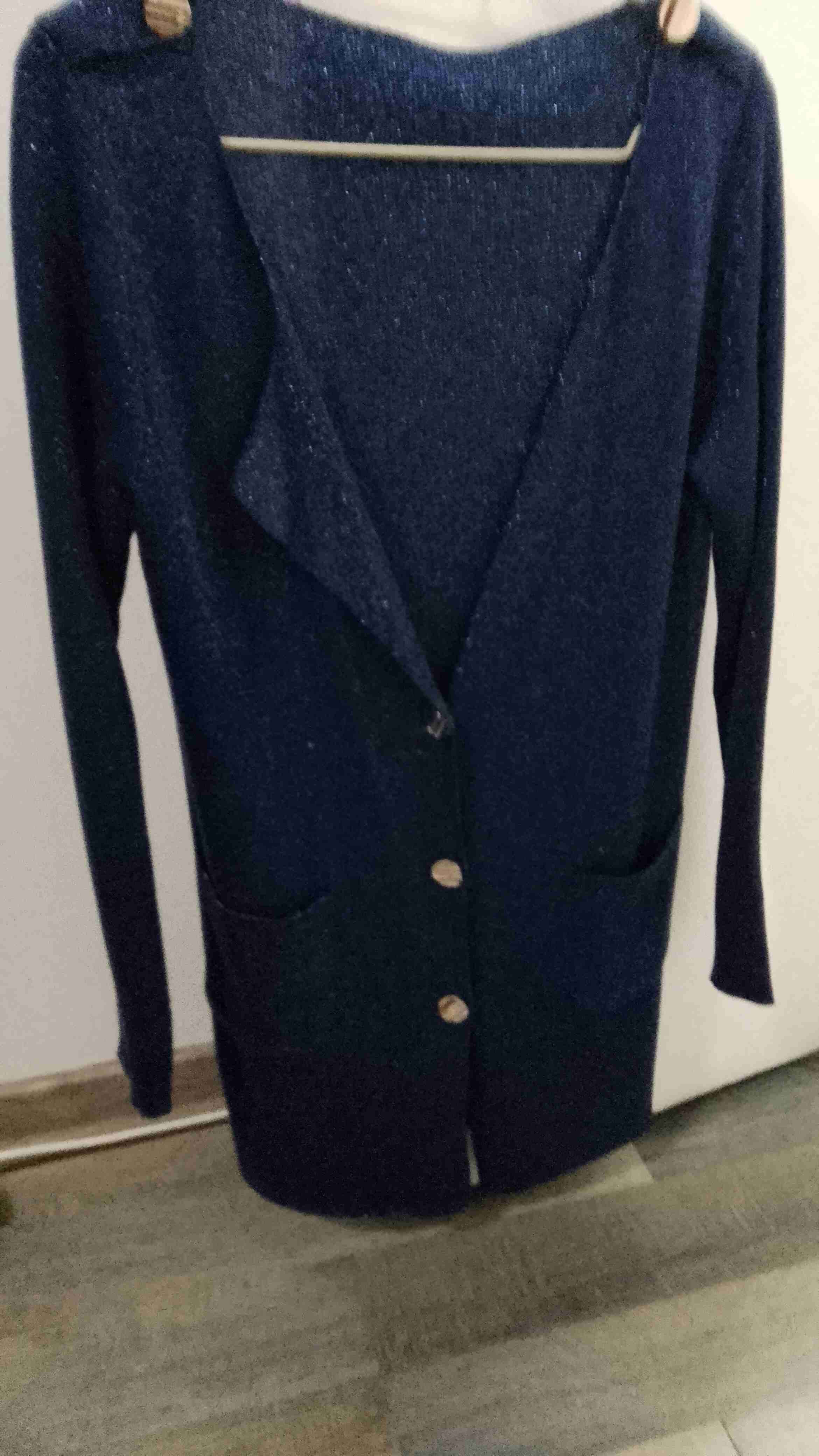 Cárdigan azul con botones - 1