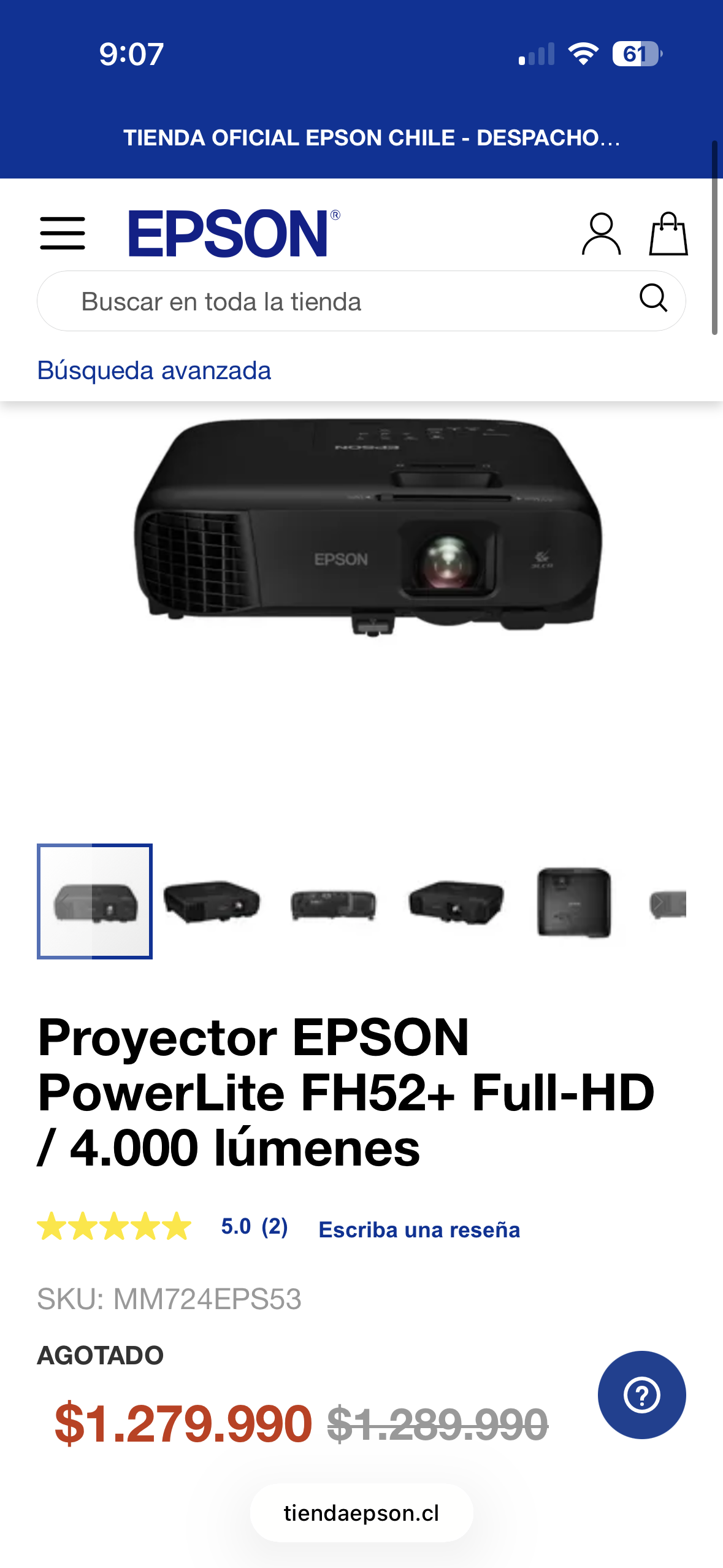 Proyector Epson - miniatura 5