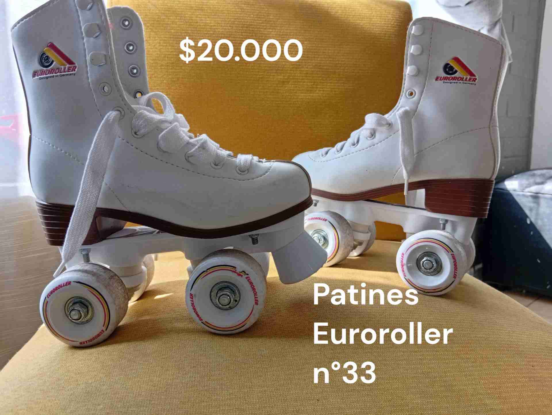 Patines Euroroller blancos talla 33 - 1