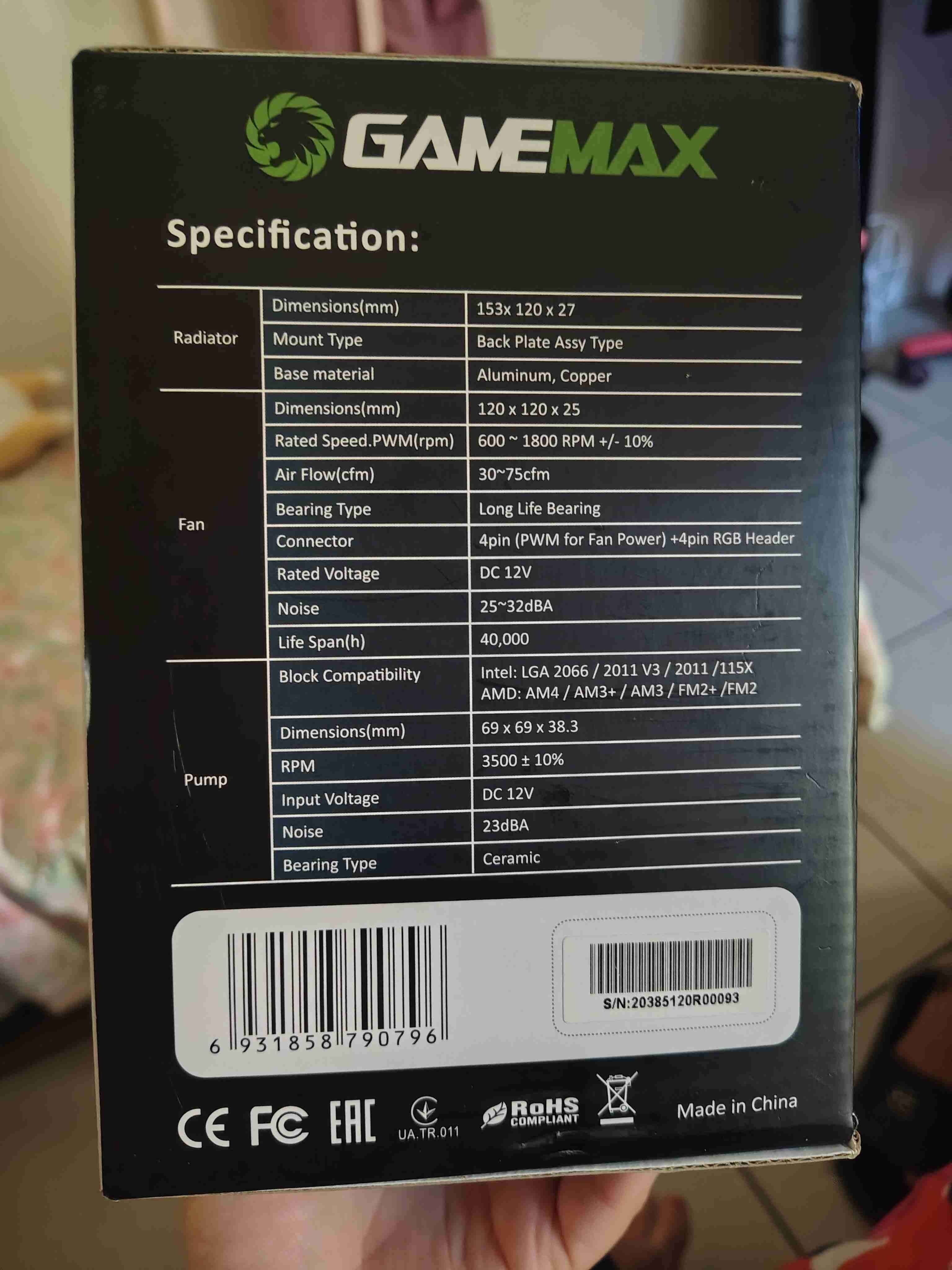 Sistema de refrigeración líquida GameMax - 4